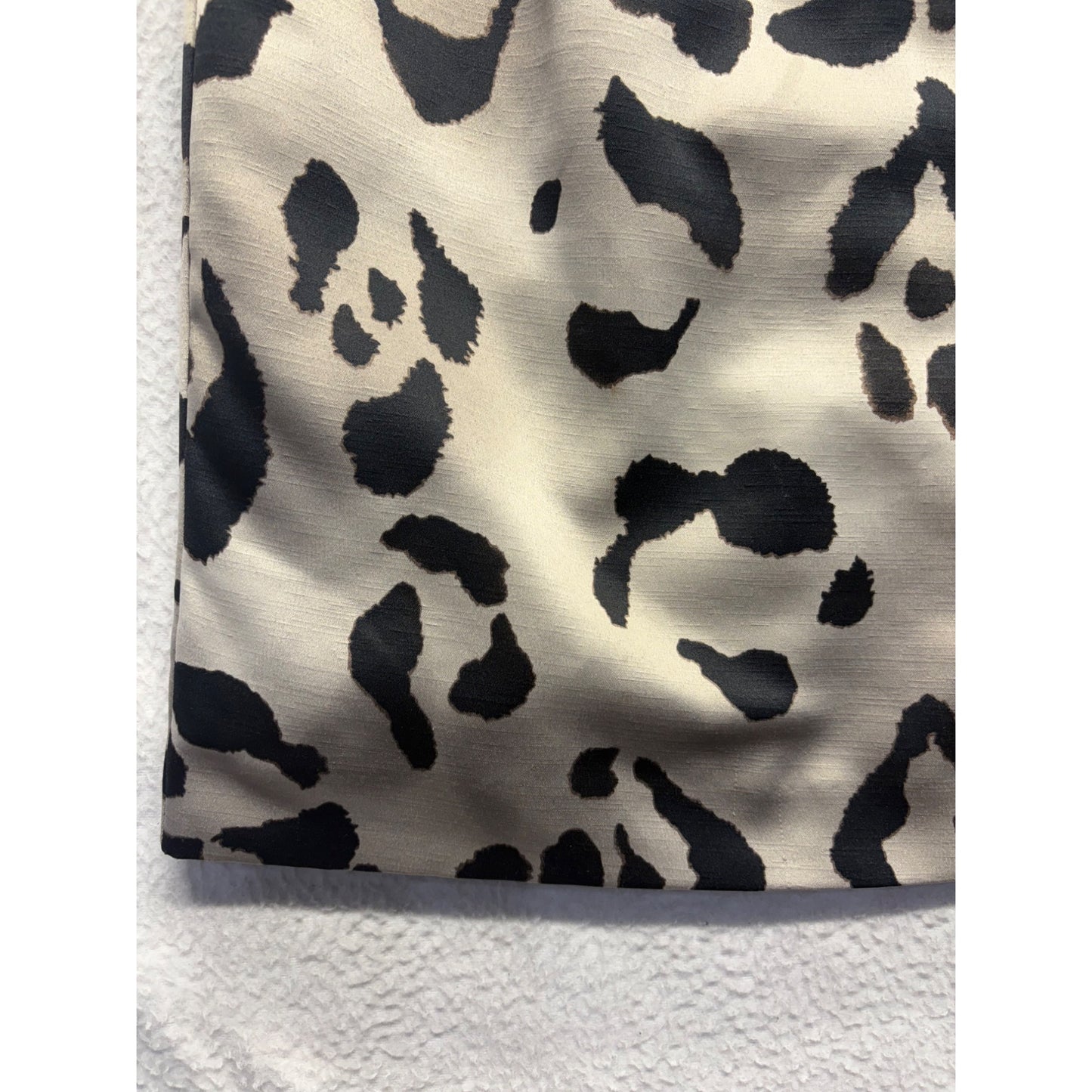 Ann Taylor Petite 2P Leopard Print Sleeveless Sheath Dress Beige & Black #7706