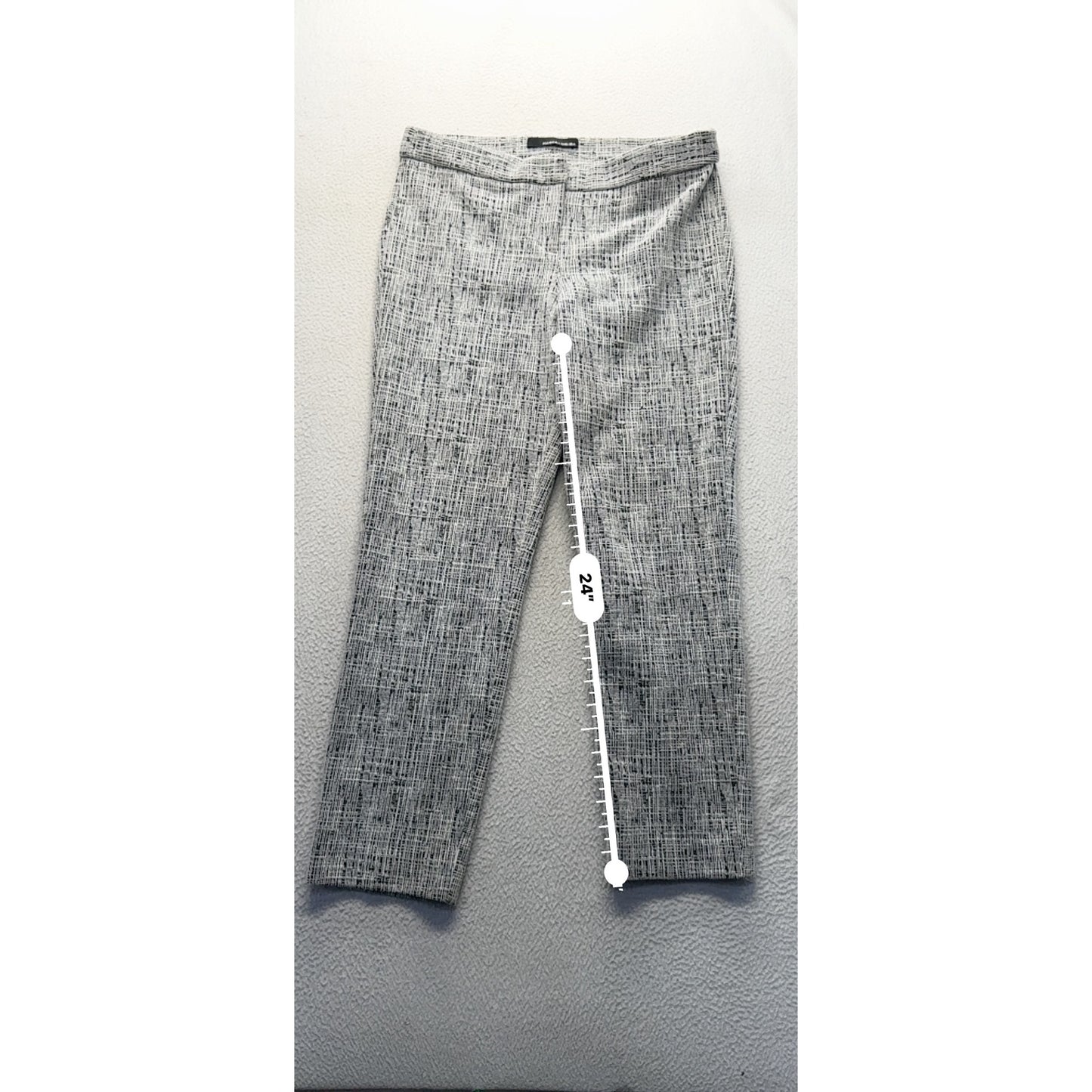 Amanda + Chelsea Black & White Textured Pants Size 10 #184B