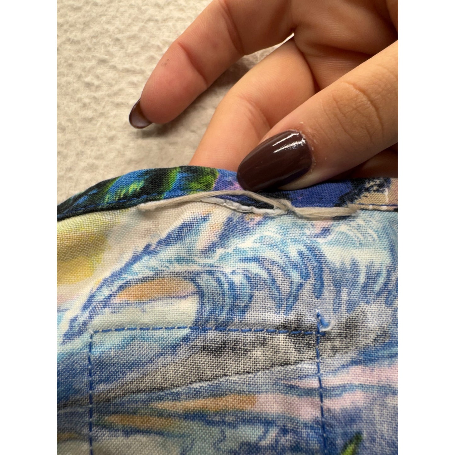 Vintage S.C.R.U.B.S. Under The Sea Print V-Neck Scrub Top #272B