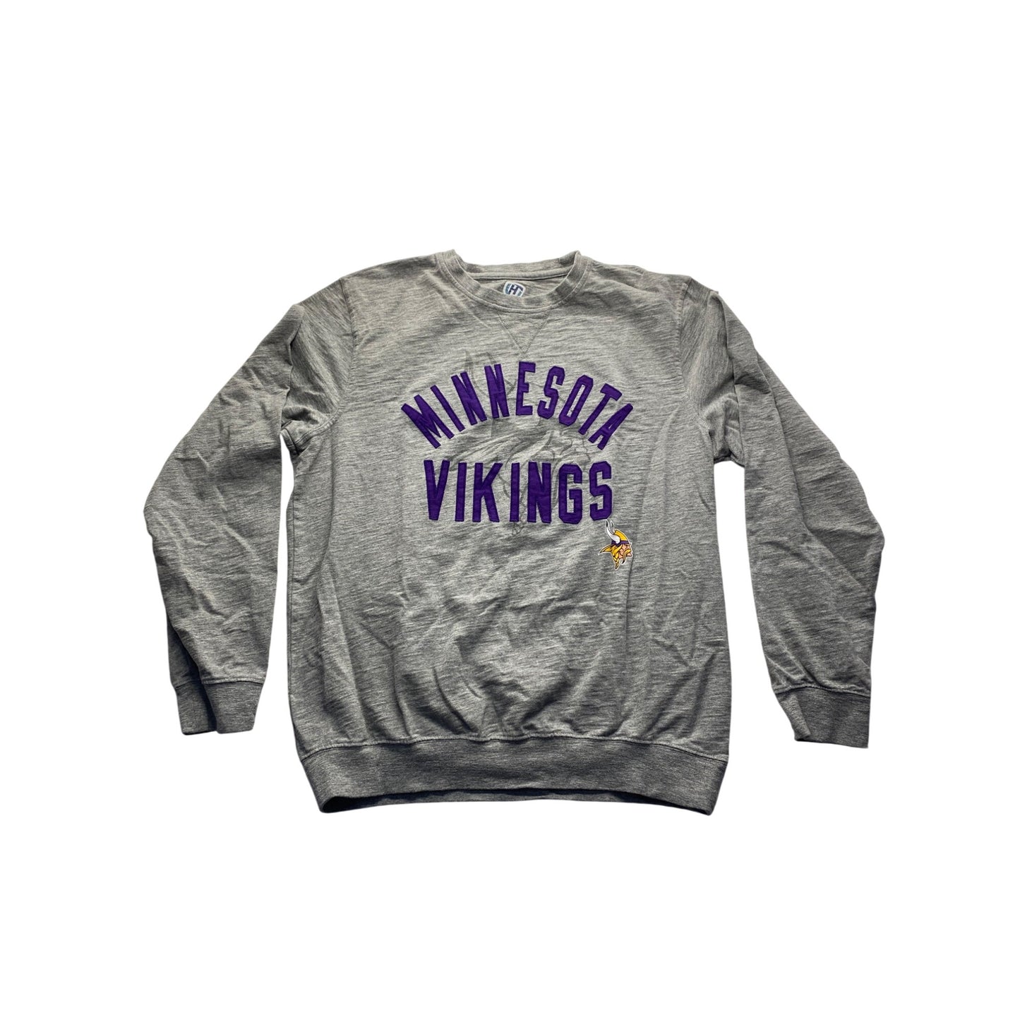 Minnesota Vikings Hands High XL Crewneck Sweatshirt Gray Cotton #7139