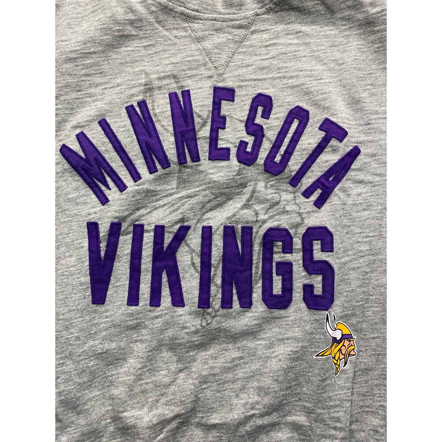 Minnesota Vikings Hands High XL Crewneck Sweatshirt Gray Cotton #7139