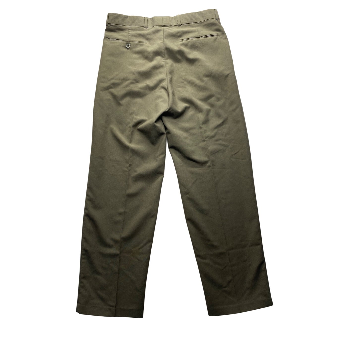 Levis Travelers W34 L31 Mens Vintage Olive Green Pleated Dress Pants #7195