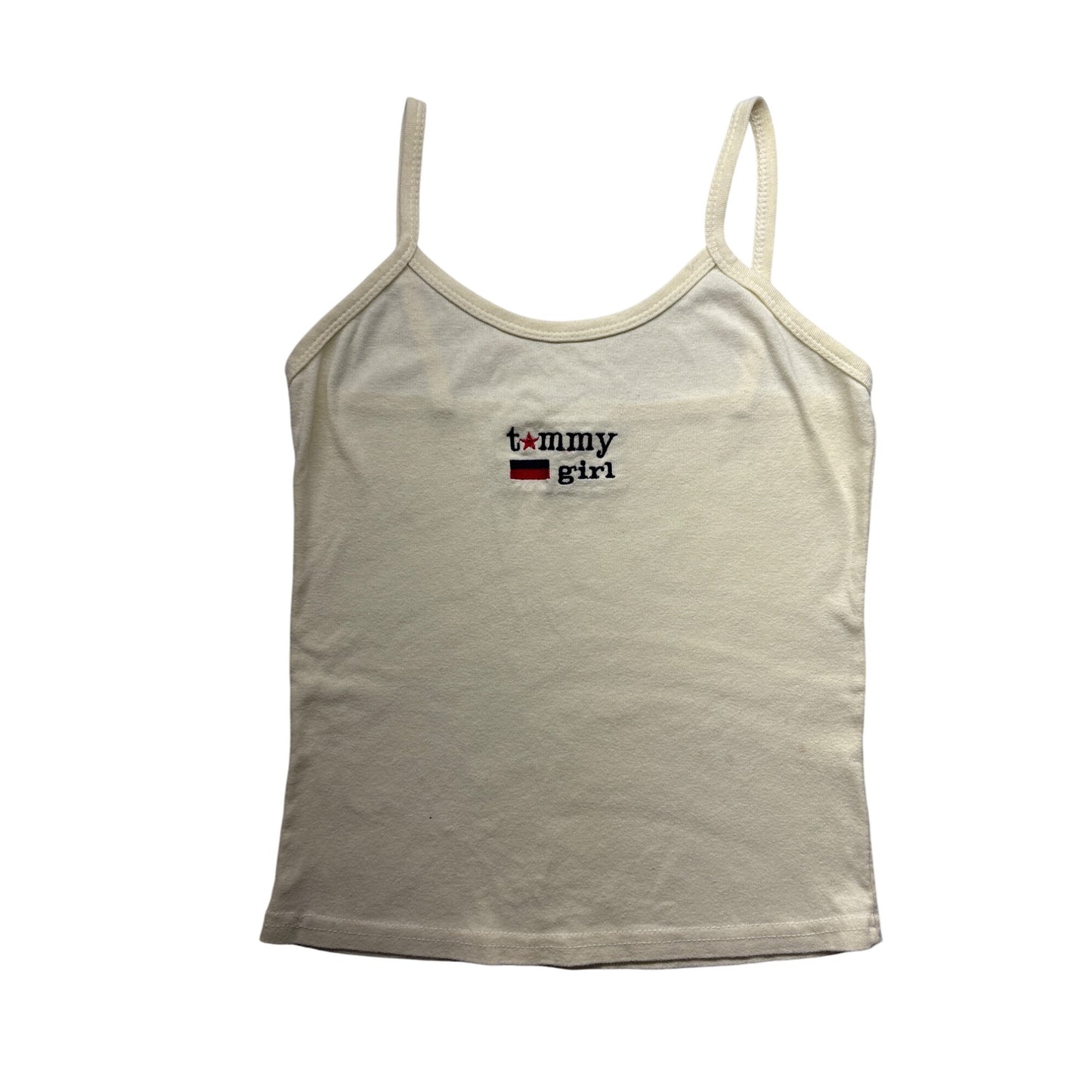 Tommy Girl Yellow Cotton Spaghetti Strap Tank Top XL#6385