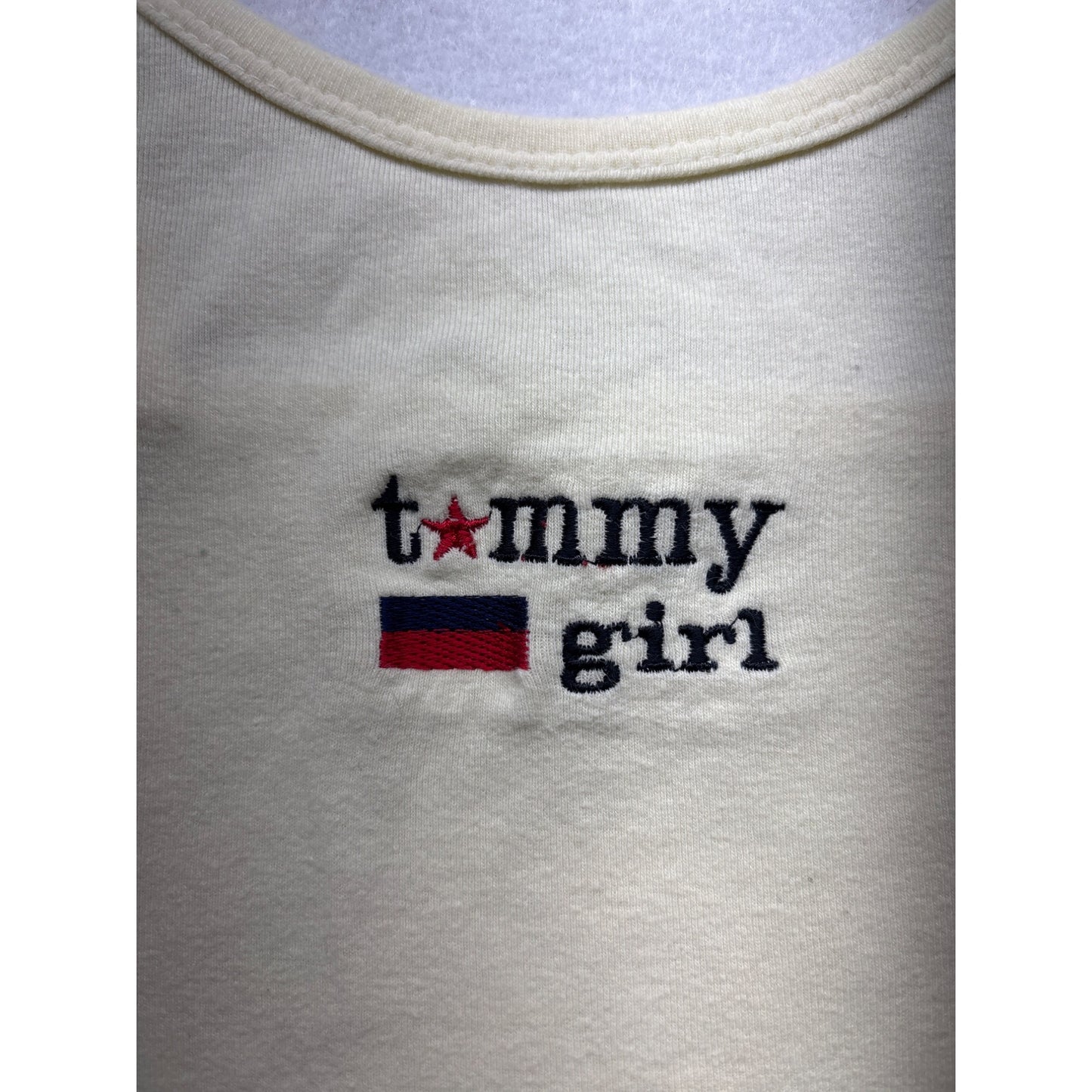 Tommy Girl Yellow Cotton Spaghetti Strap Tank Top XL#6385