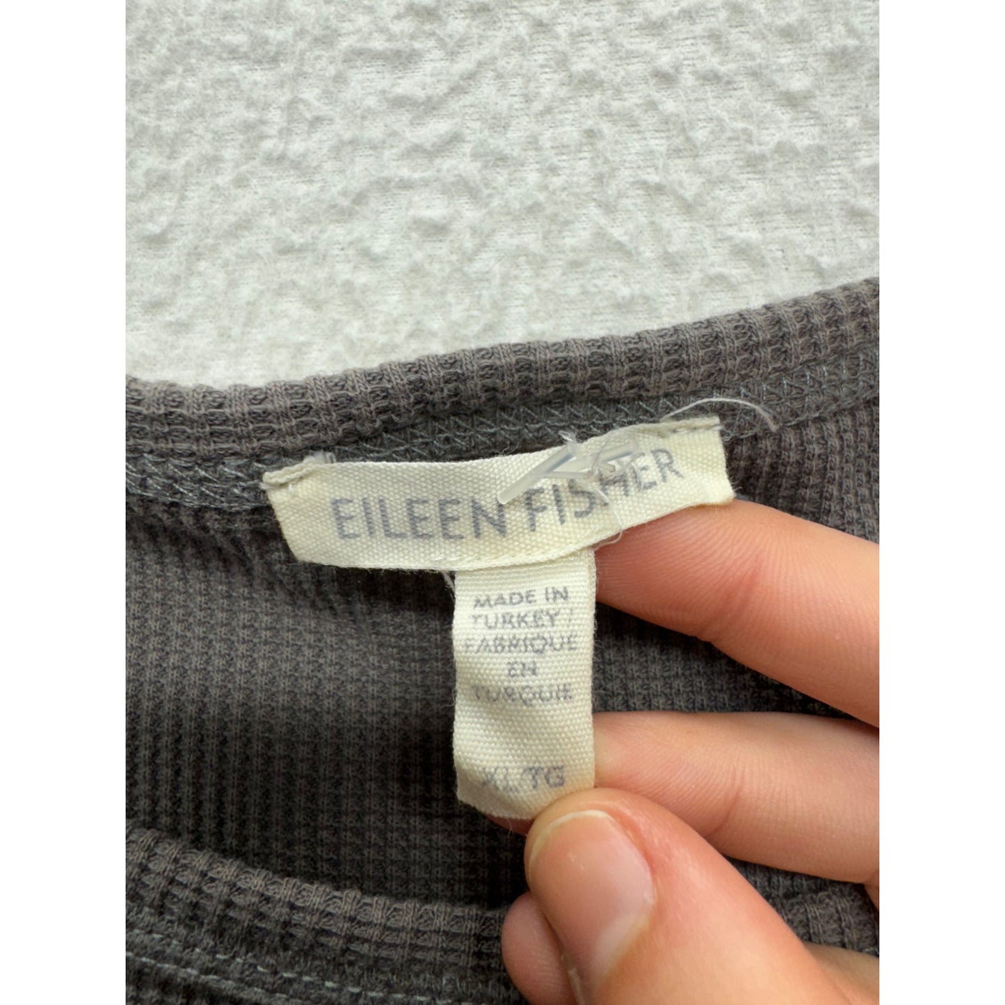 Eileen Fisher Dark Grey Sleeveless Top Size XL Lightweight T#9167