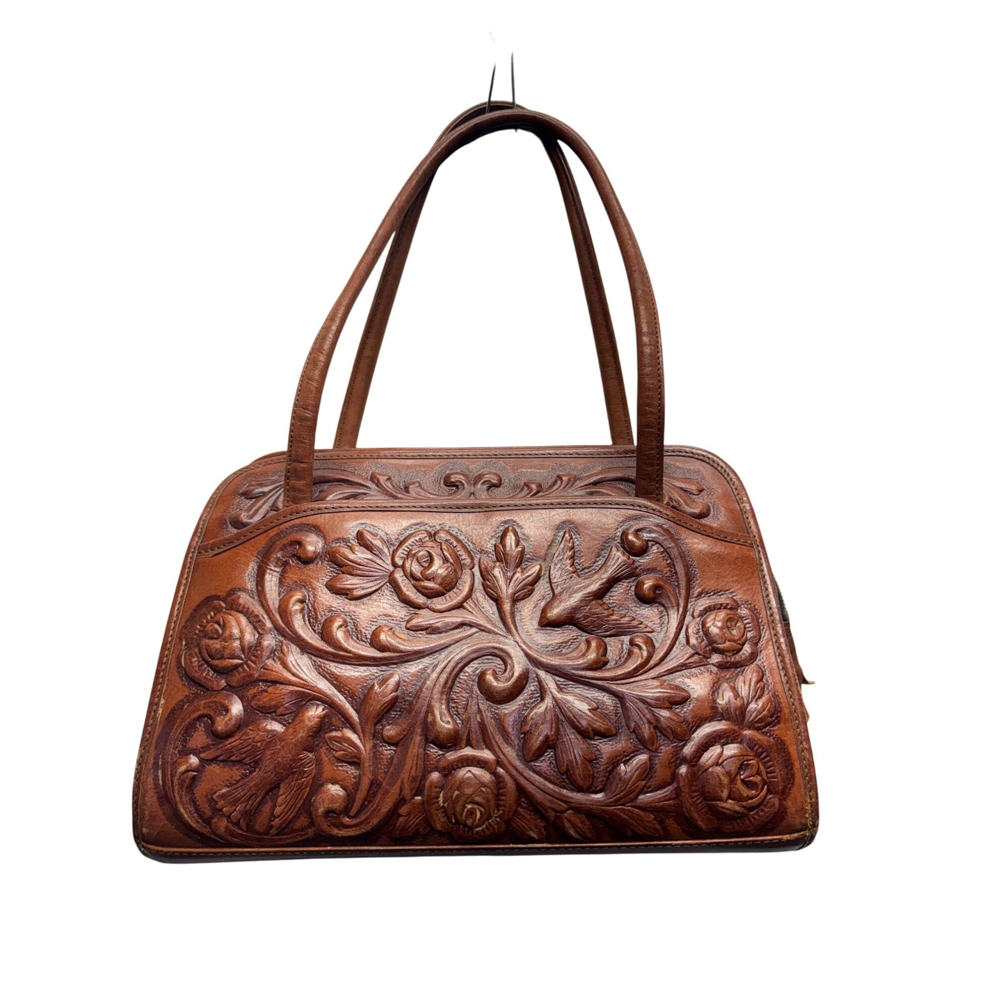 Vintage Mont- Abur Tooled Leather Purse #5924