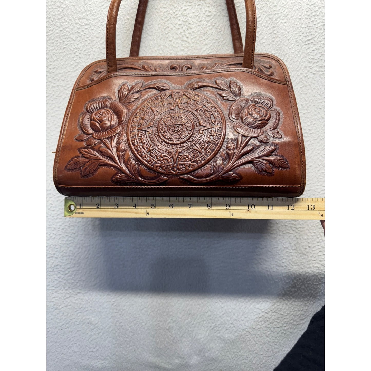 Vintage Mont- Abur Tooled Leather Purse #5924