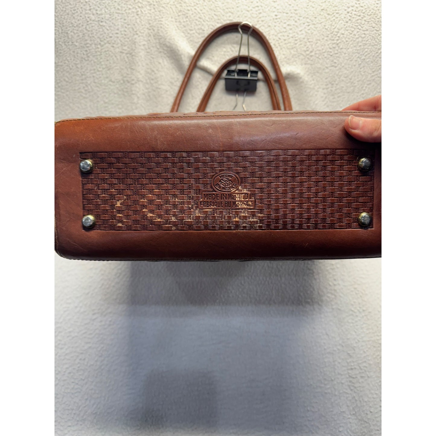 Vintage Mont- Abur Tooled Leather Purse #5924
