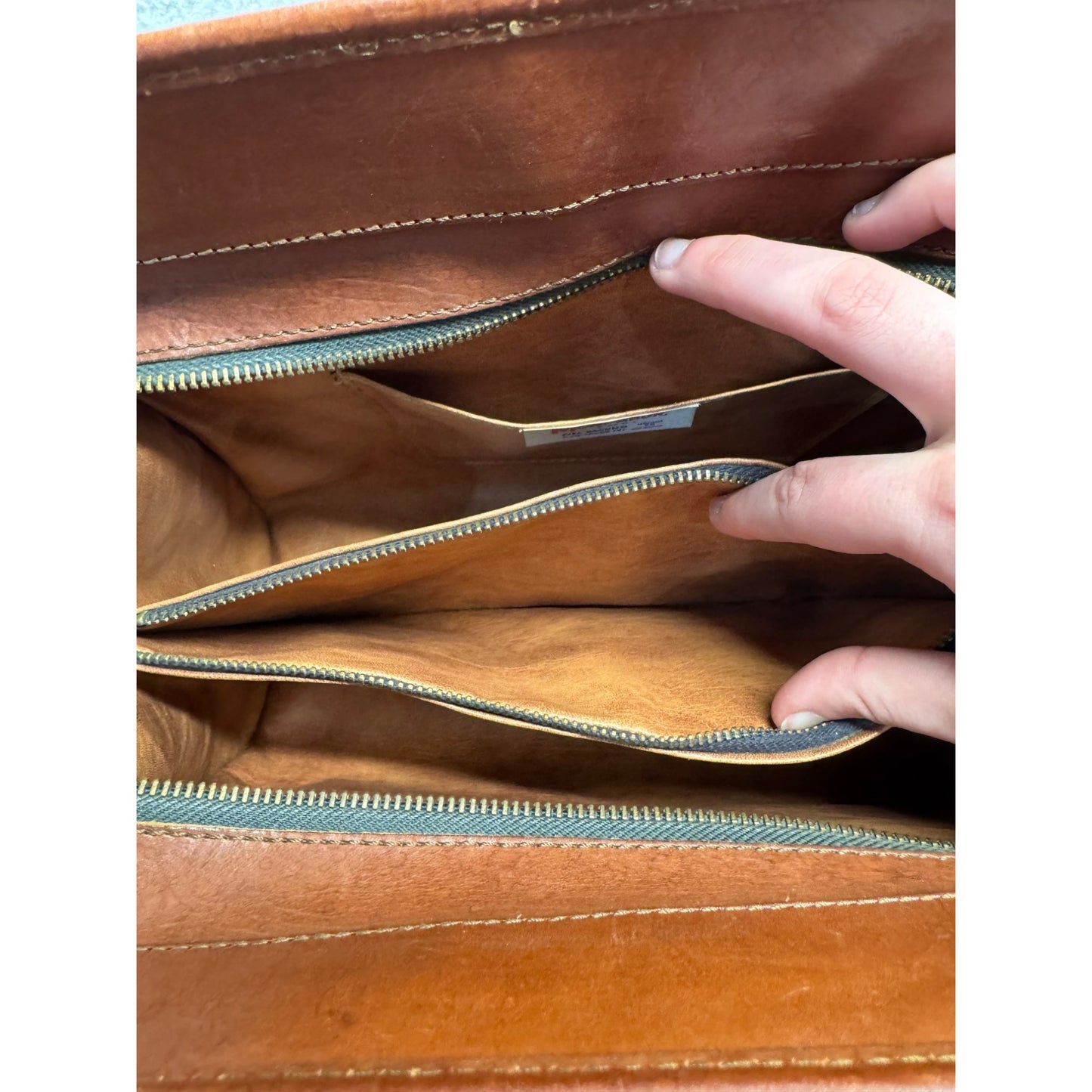 Vintage Mont- Abur Tooled Leather Purse #5924