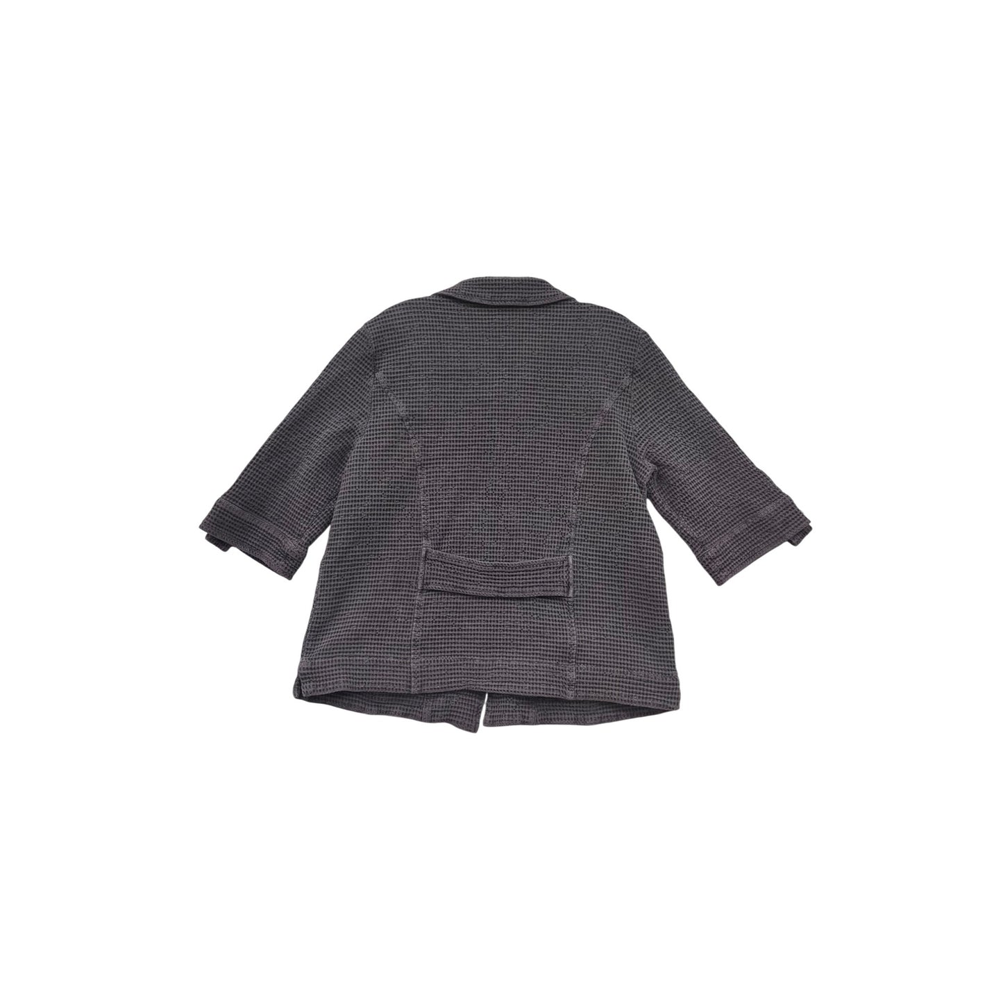 Focus Medium Waffle Knit Button-Up Jacket Purple #8390