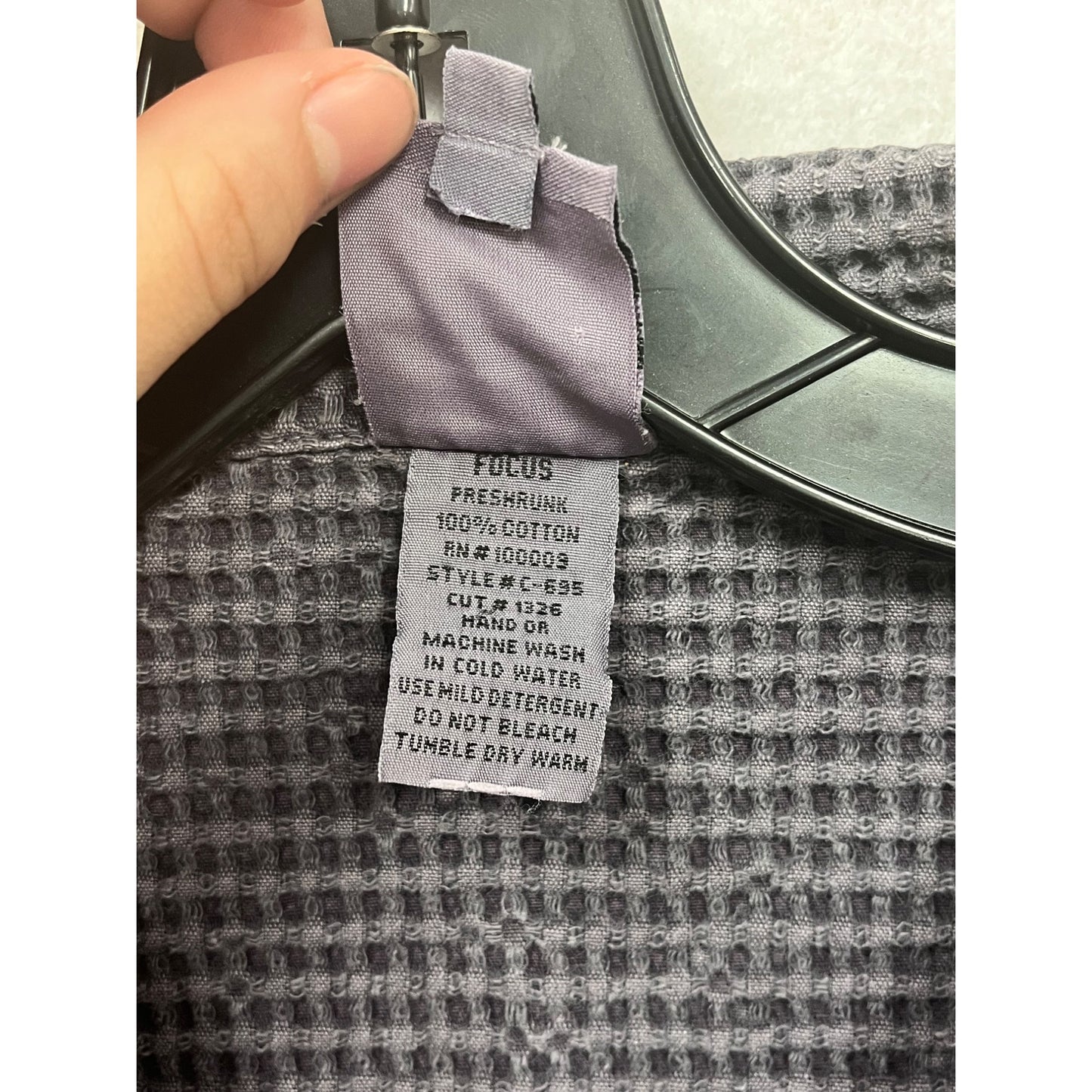 Focus Medium Waffle Knit Button-Up Jacket Purple #8390