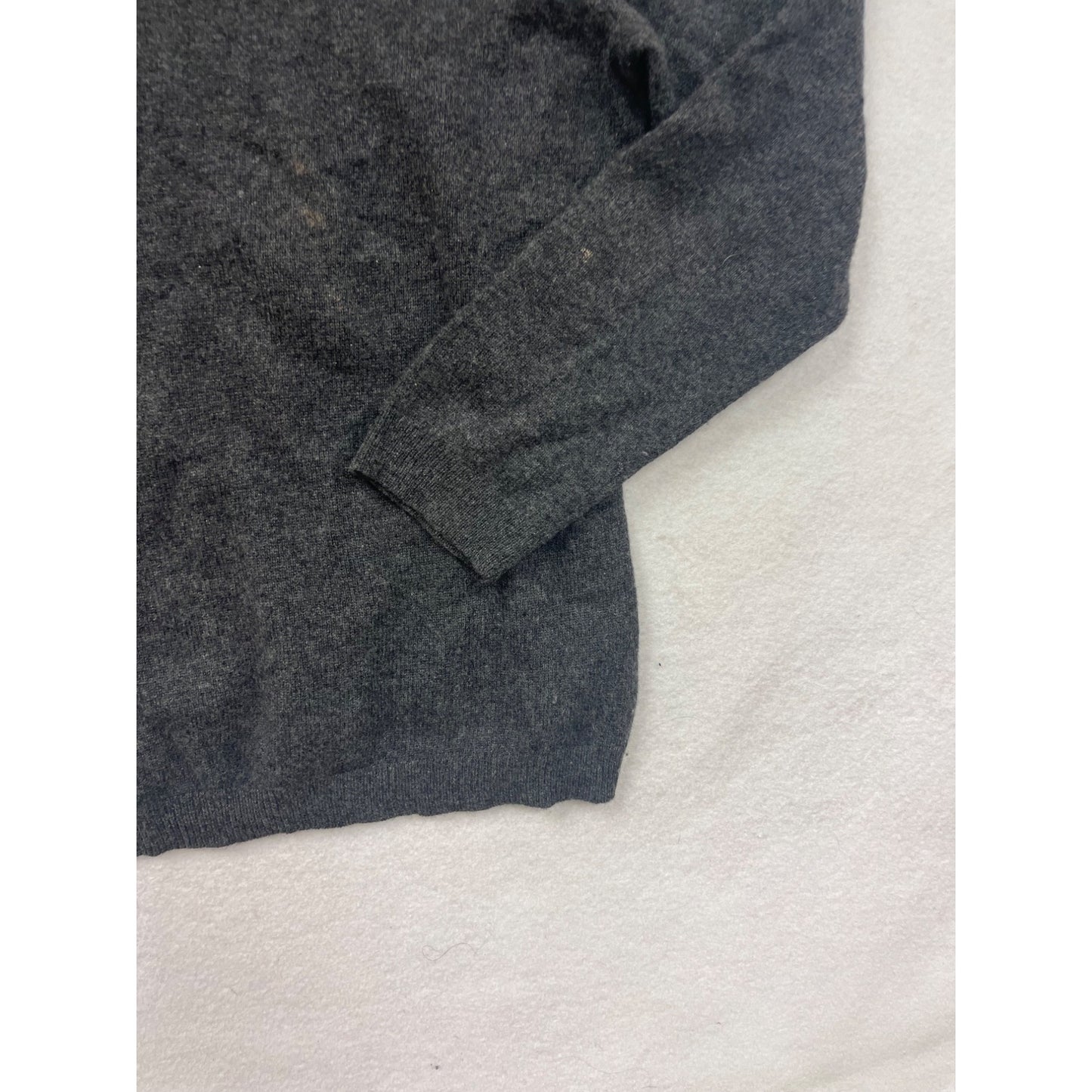 Charter Club Womens XL Luxury Cashmere Gray Crewneck #8192