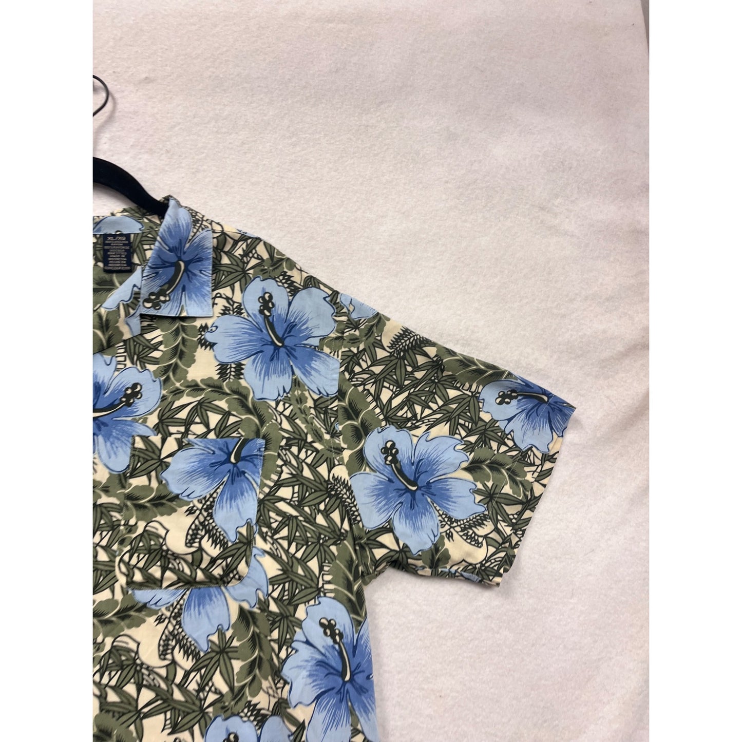 Ocean Pacific Mens XL Hawaiian Floral Button-Up #8086