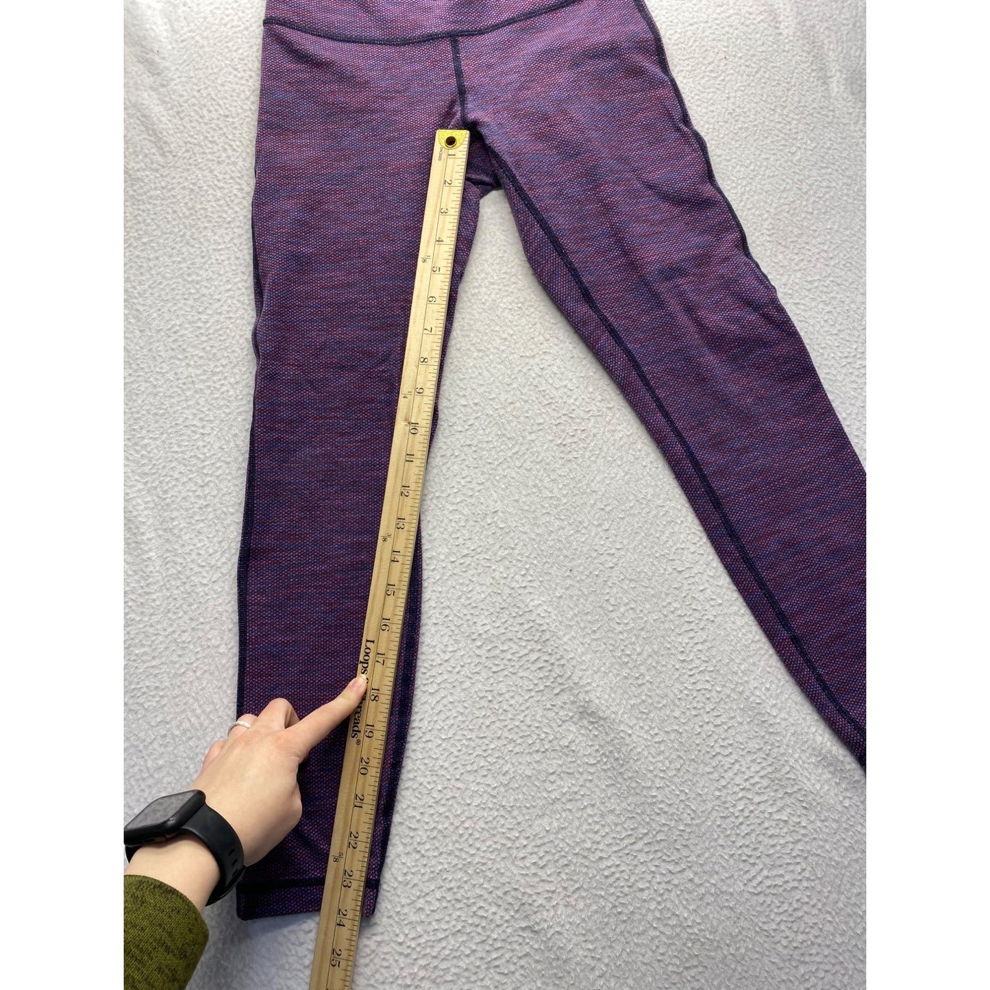 Lululemon High-Waisted Purple Full-Length Leggings #7402