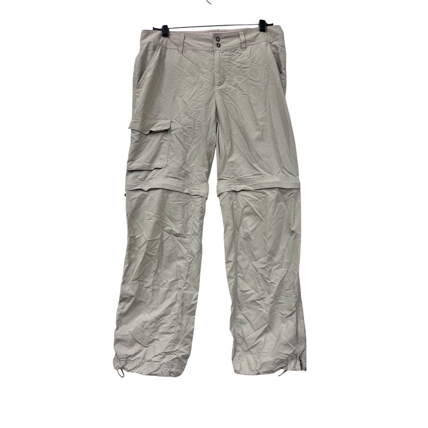 Columbia Womens Omni-Shade Convertible Cargo Pants Beige Size 10 #6826