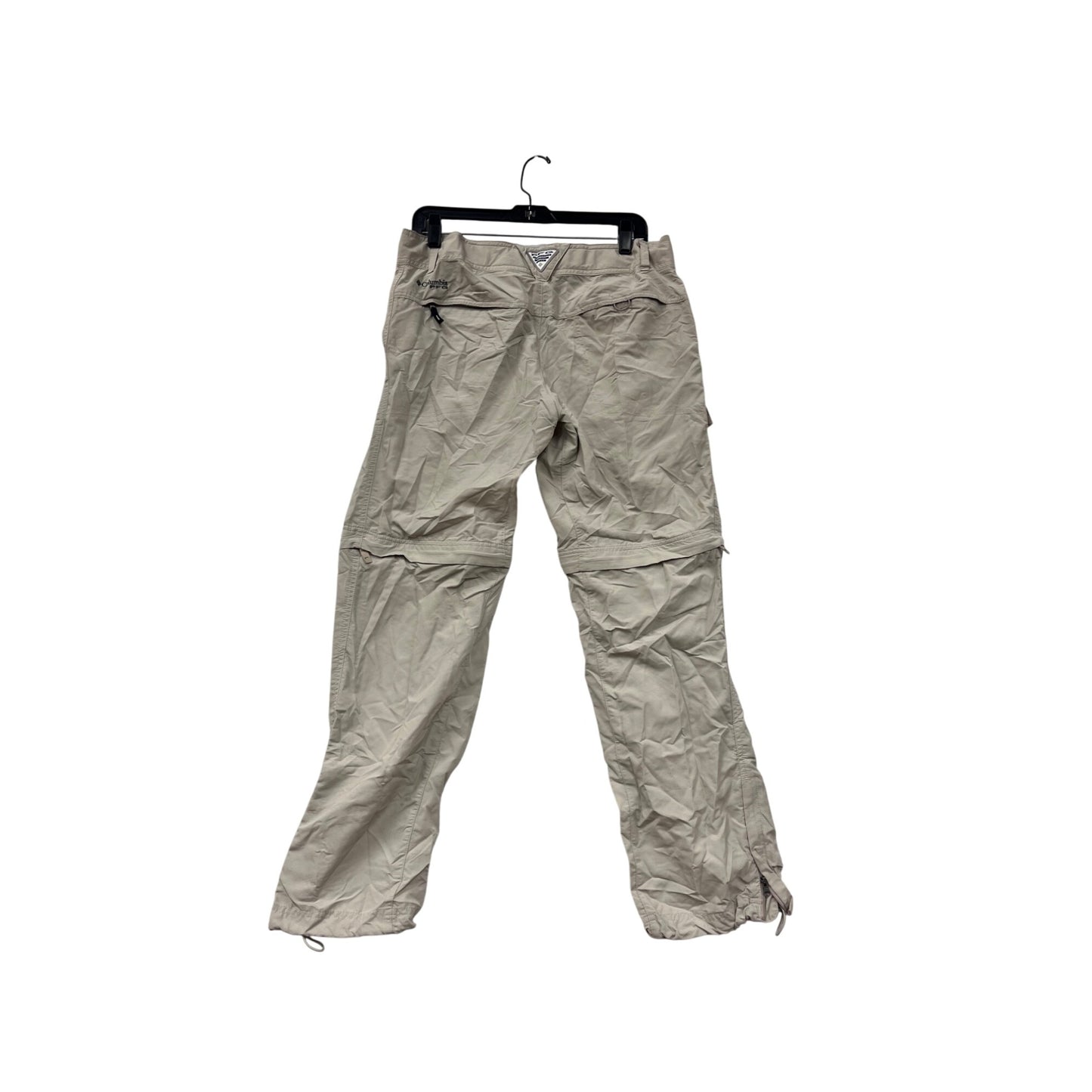 Columbia Womens Omni-Shade Convertible Cargo Pants Beige Size 10 #6826