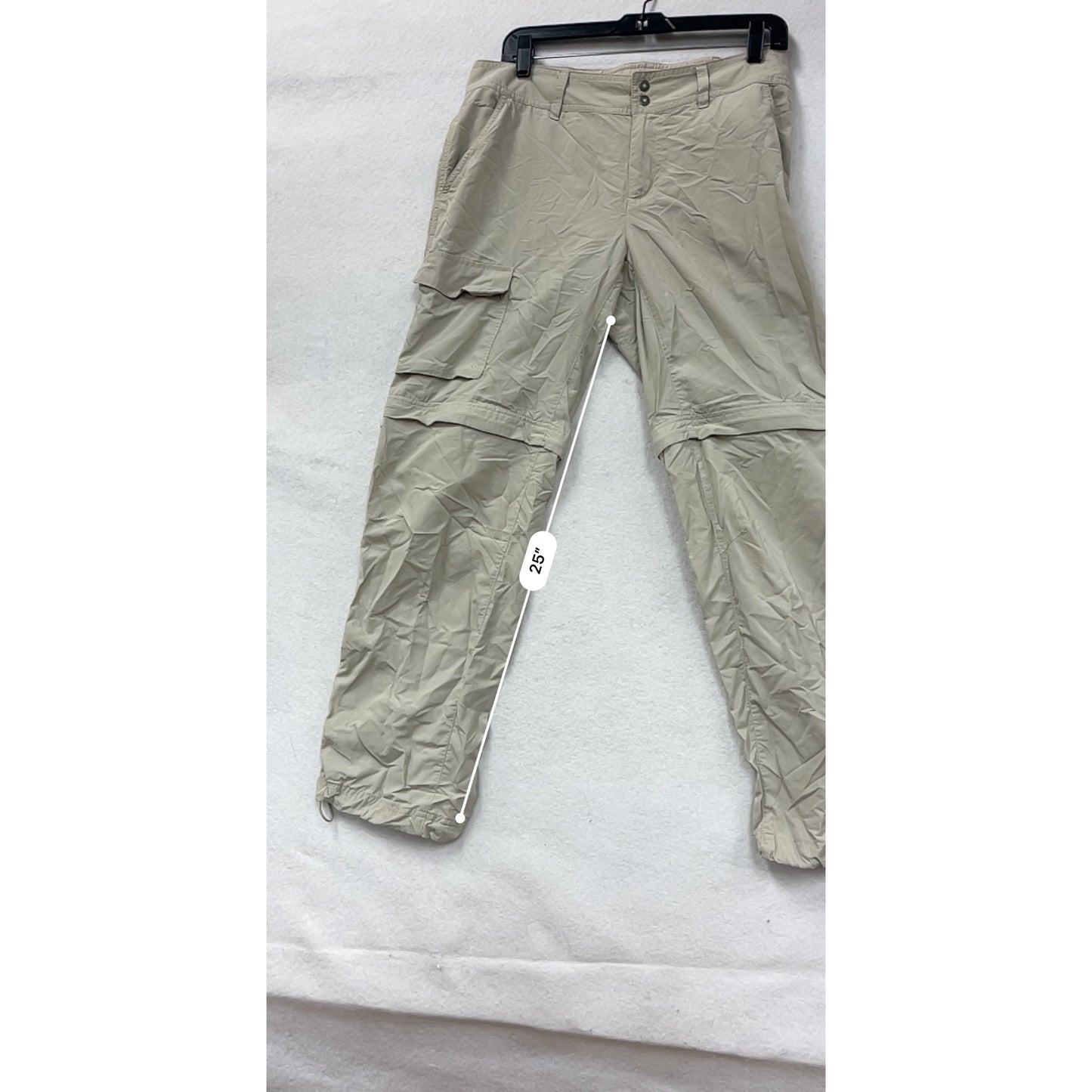 Columbia Womens Omni-Shade Convertible Cargo Pants Beige Size 10 #6826