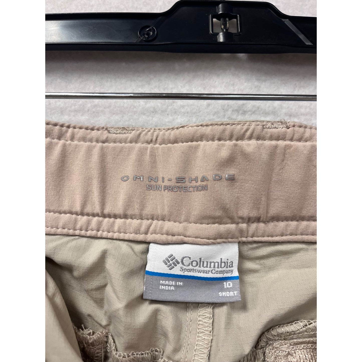 Columbia Womens Omni-Shade Convertible Cargo Pants Beige Size 10 #6826