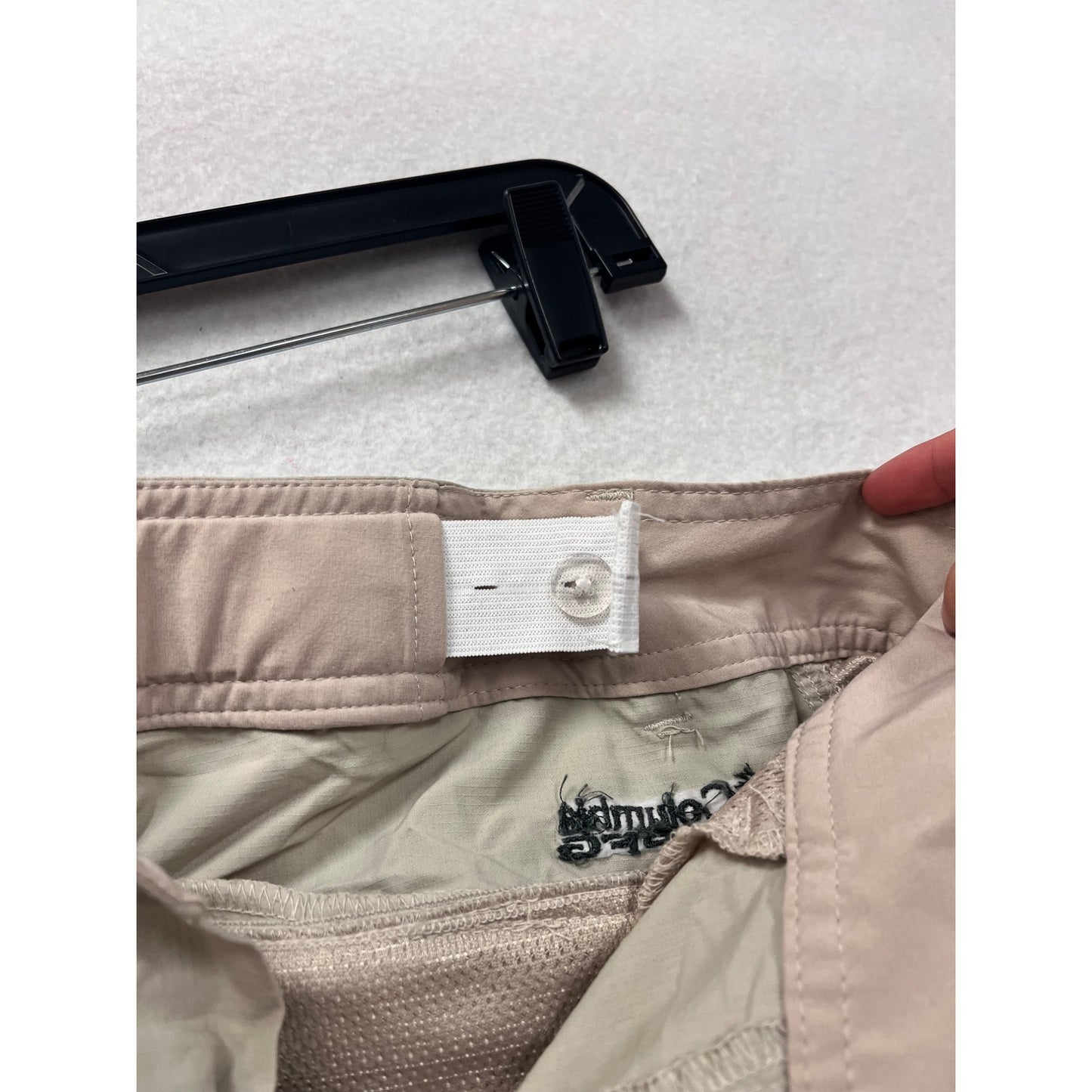 Columbia Womens Omni-Shade Convertible Cargo Pants Beige Size 10 #6826