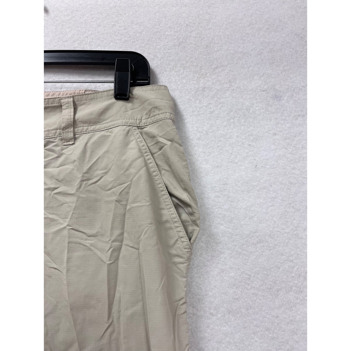 Columbia Womens Omni-Shade Convertible Cargo Pants Beige Size 10 #6826