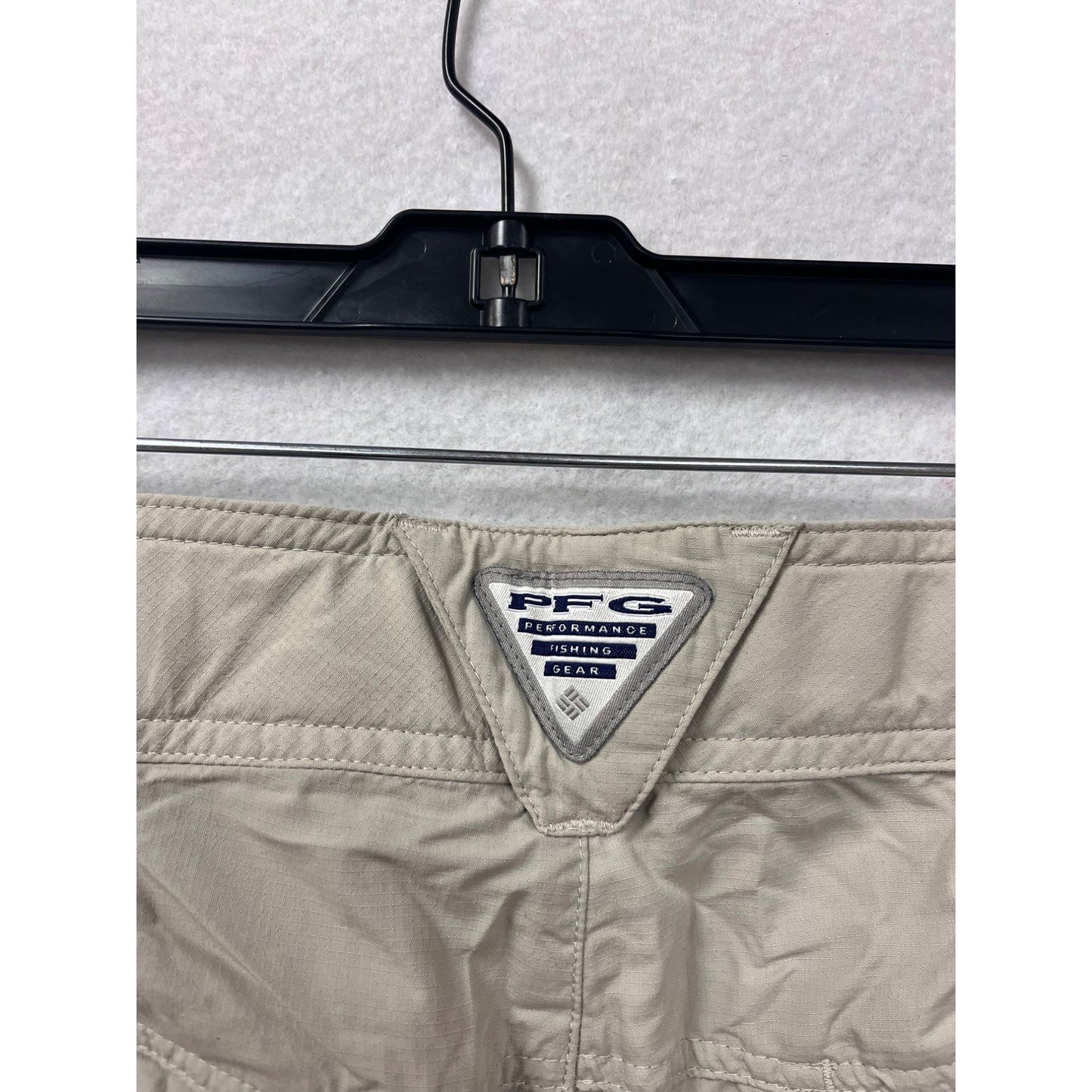 Columbia Womens Omni-Shade Convertible Cargo Pants Beige Size 10 #6826