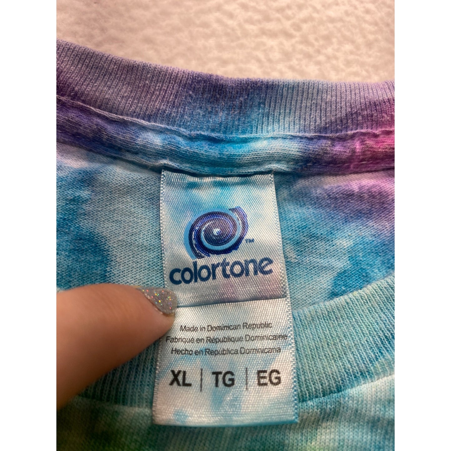 Colortone Tie-Dye T-Shirt XL "Baked On Maui" Peace Sign #7157