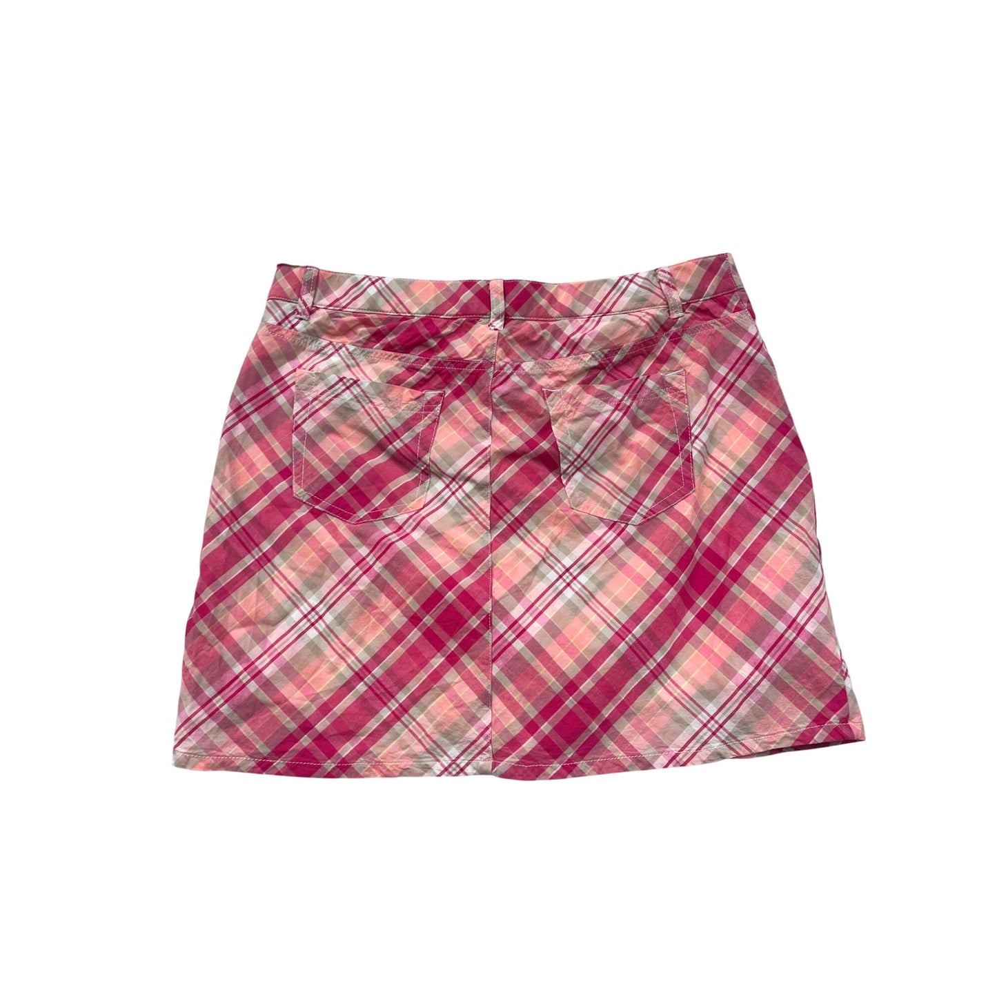 Women's Y2K Croft & Barrow Classic Fit Pink Plaid Skort #6020