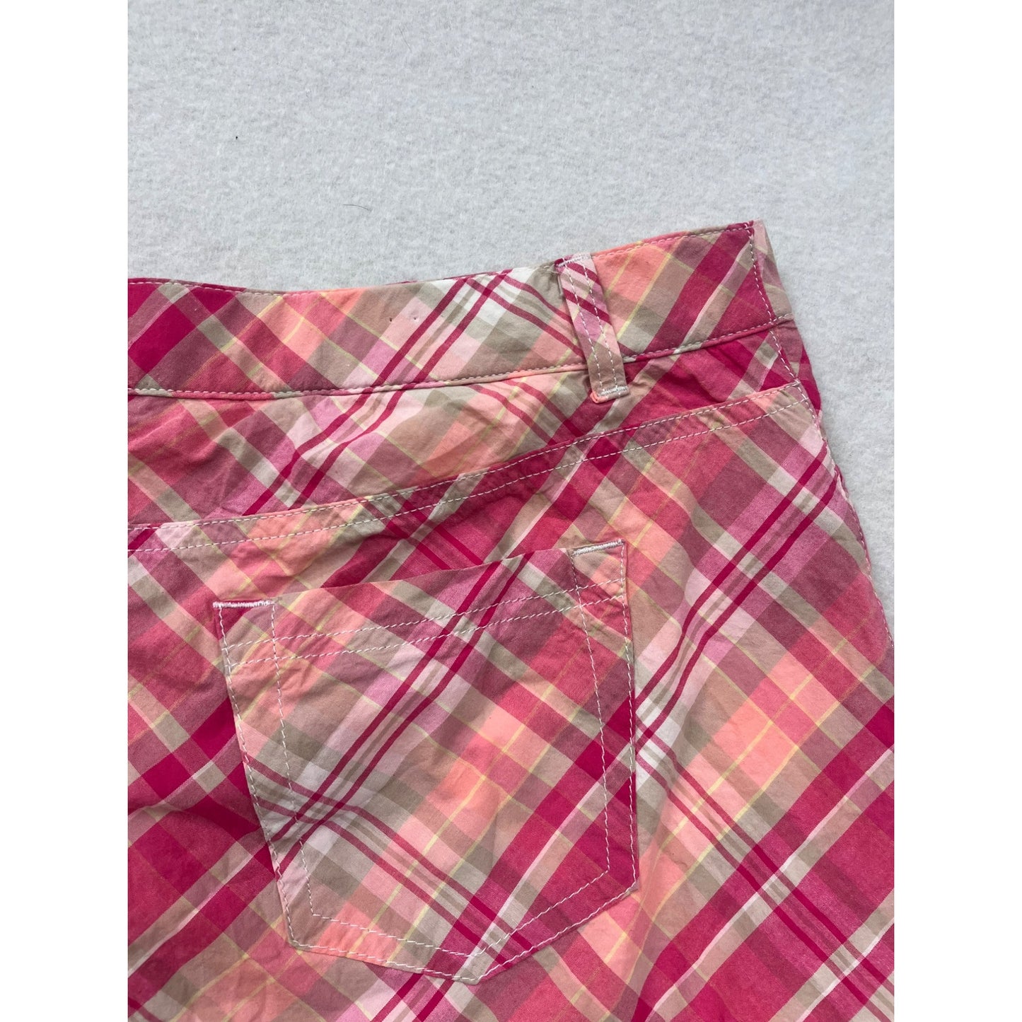 Women's Y2K Croft & Barrow Classic Fit Pink Plaid Skort #6020