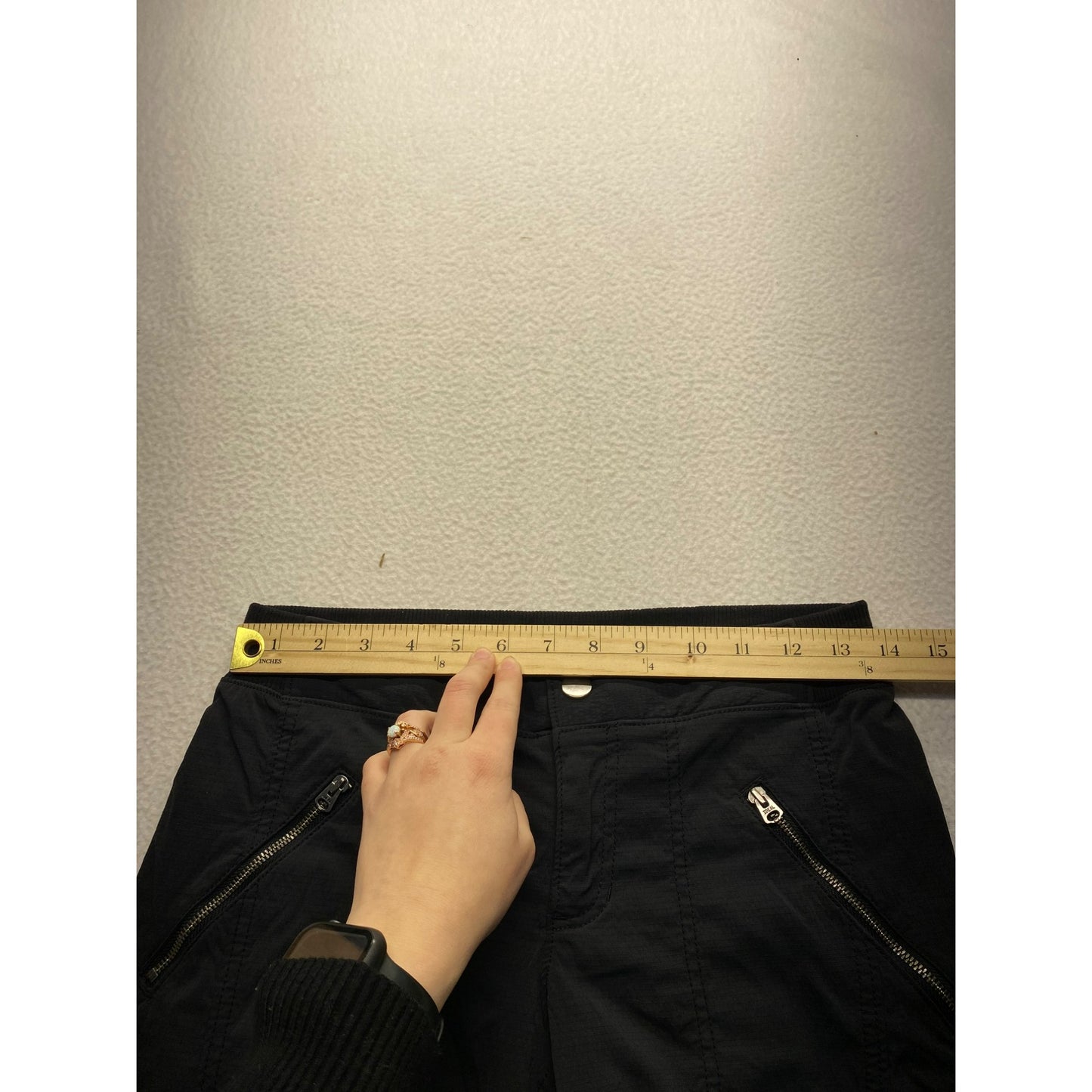 Athleta Womens Black Nylon/Spandex Elastic Waist Joggers #5909