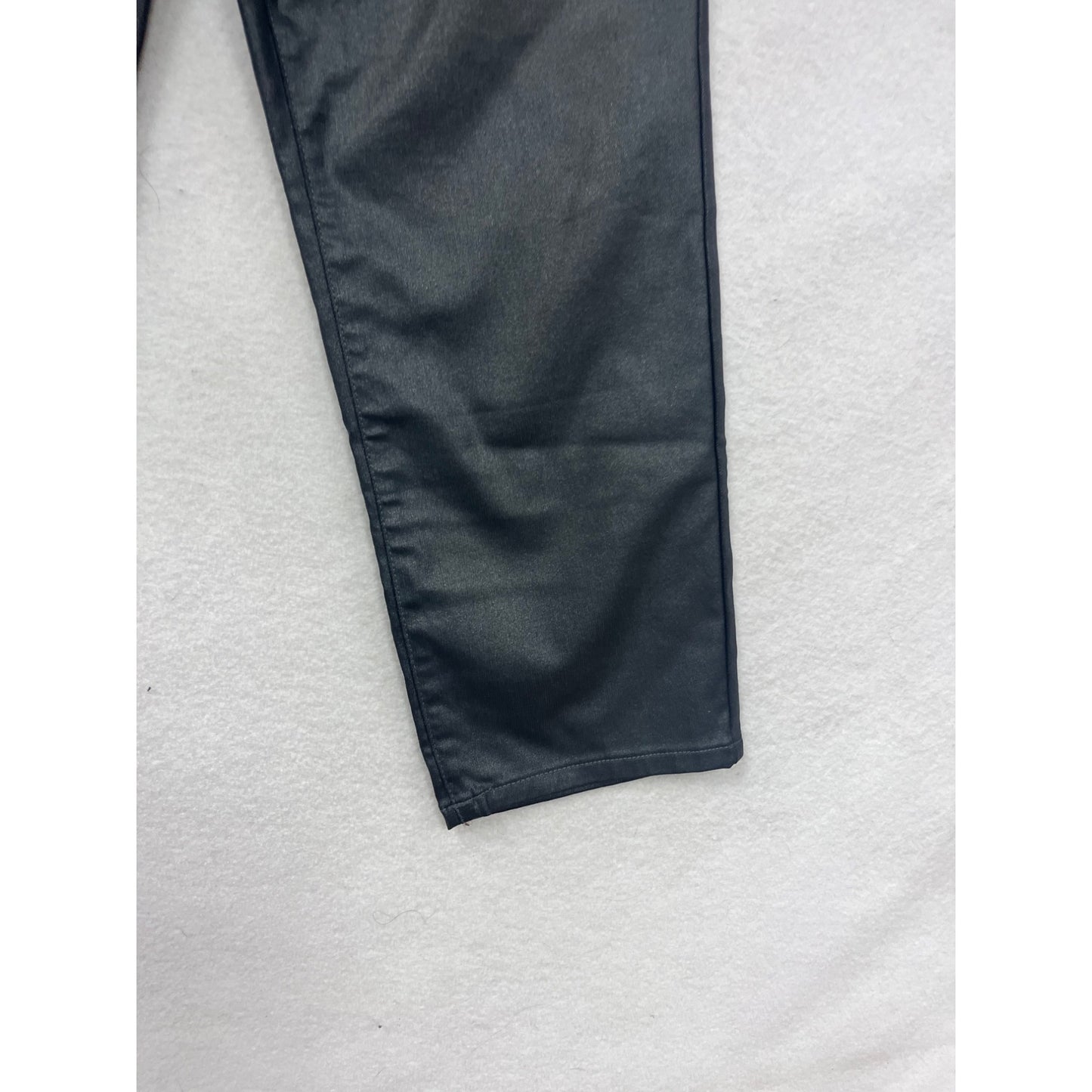 Womens Black Straight High Rise Pants Size 12 By Edgely #8184