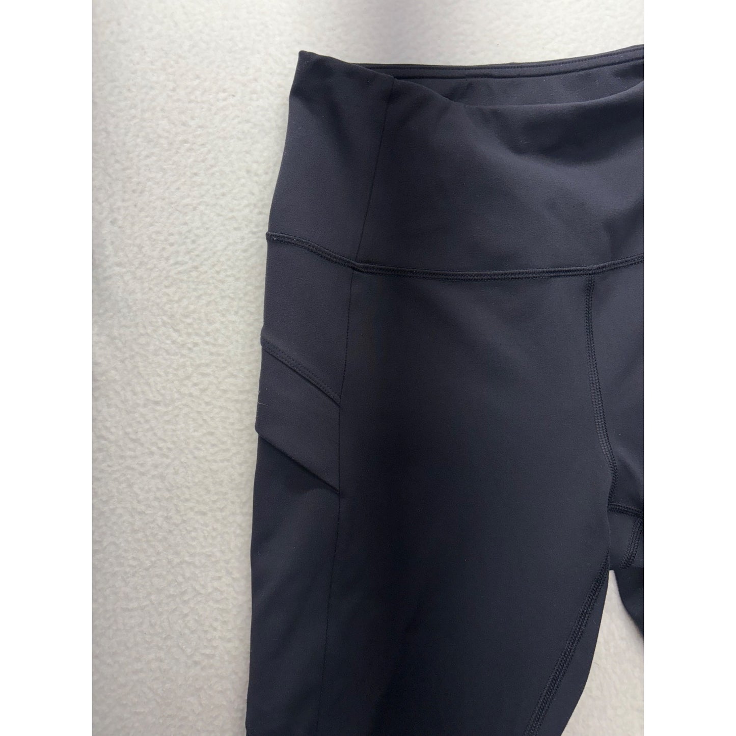 Avalanche Womens Black High-Waisted Leggings With Side Pockets #7435