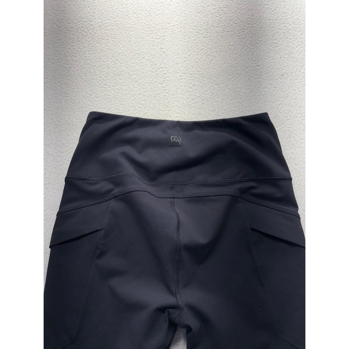 Avalanche Womens Black High-Waisted Leggings With Side Pockets #7435