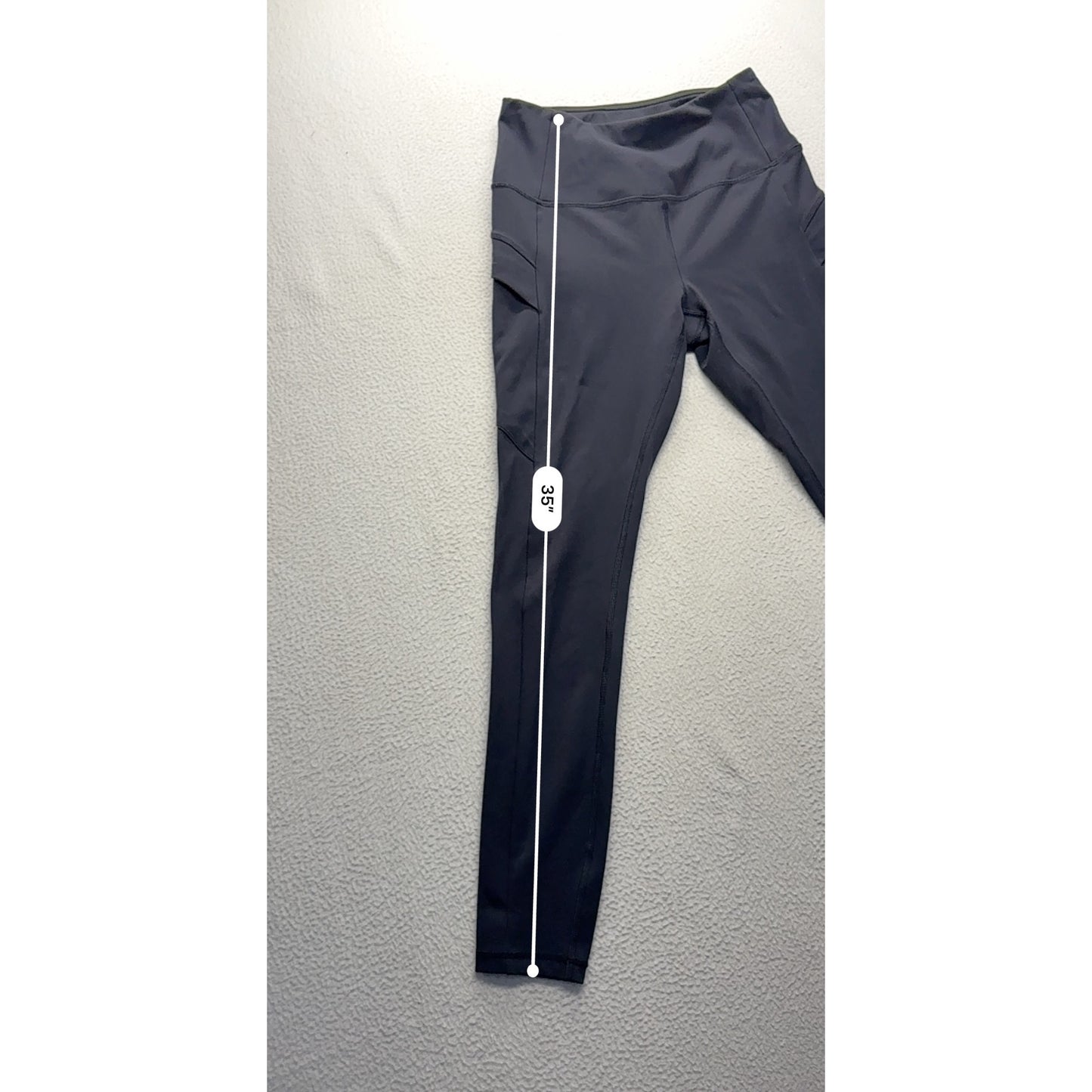 Avalanche Womens Black High-Waisted Leggings With Side Pockets #7435