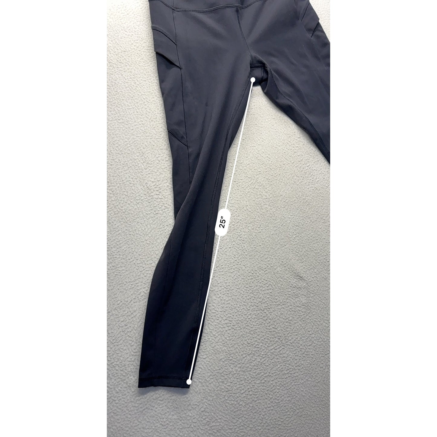 Avalanche Womens Black High-Waisted Leggings With Side Pockets #7435