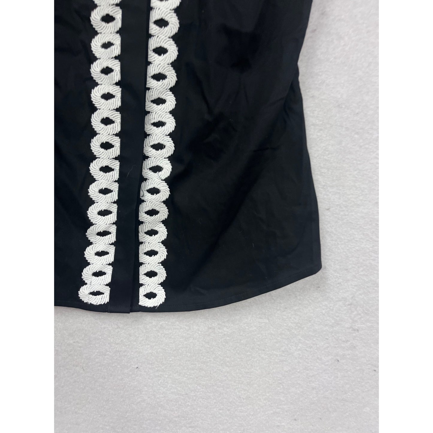 Tommy Hilfiger Sleeveless Black/White Blouse XS #769A