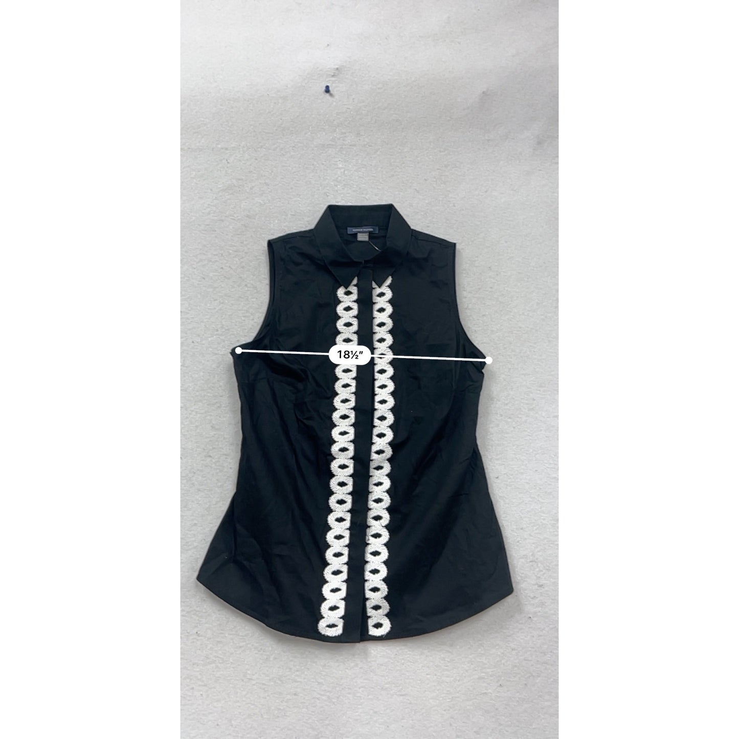 Tommy Hilfiger Sleeveless Black/White Blouse XS #769A