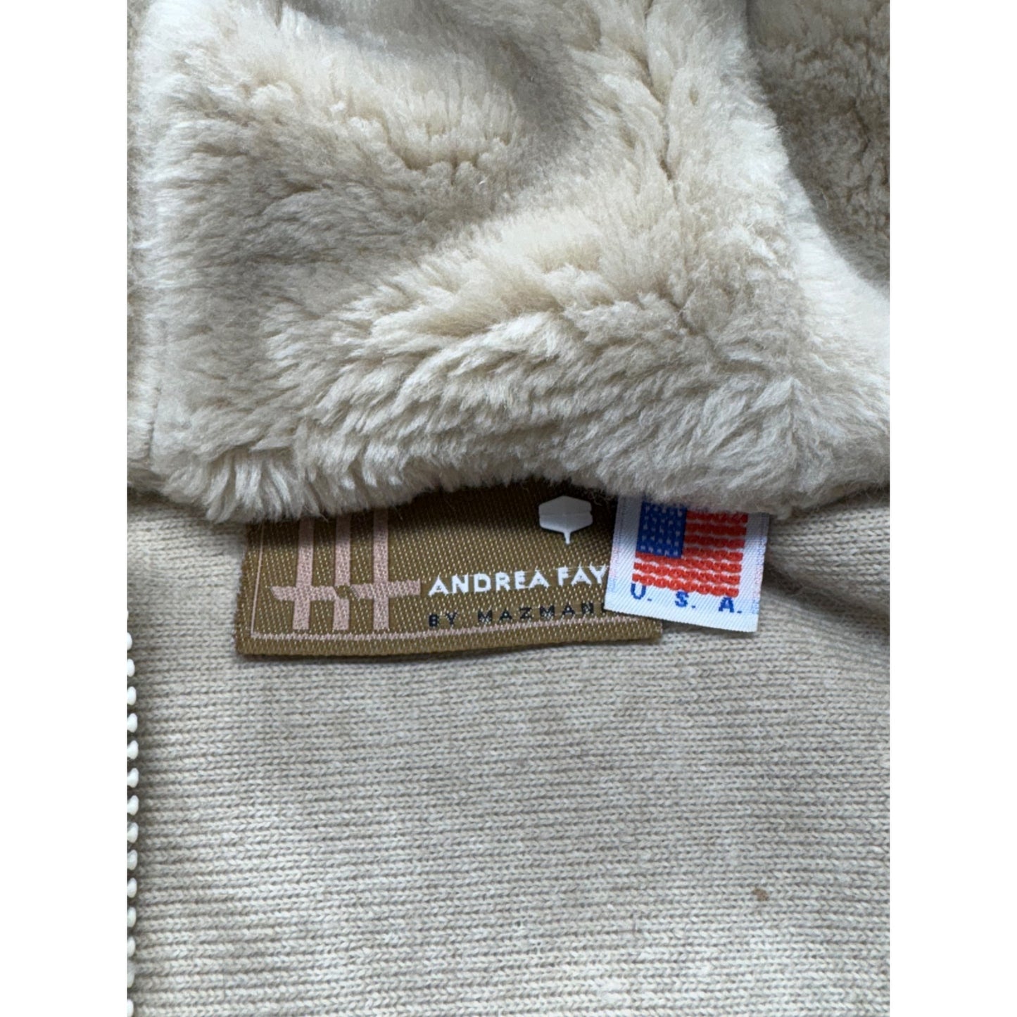 Andrea Fay Hooded Zip-Up Wildlife Scene Fleece Jacket #7515