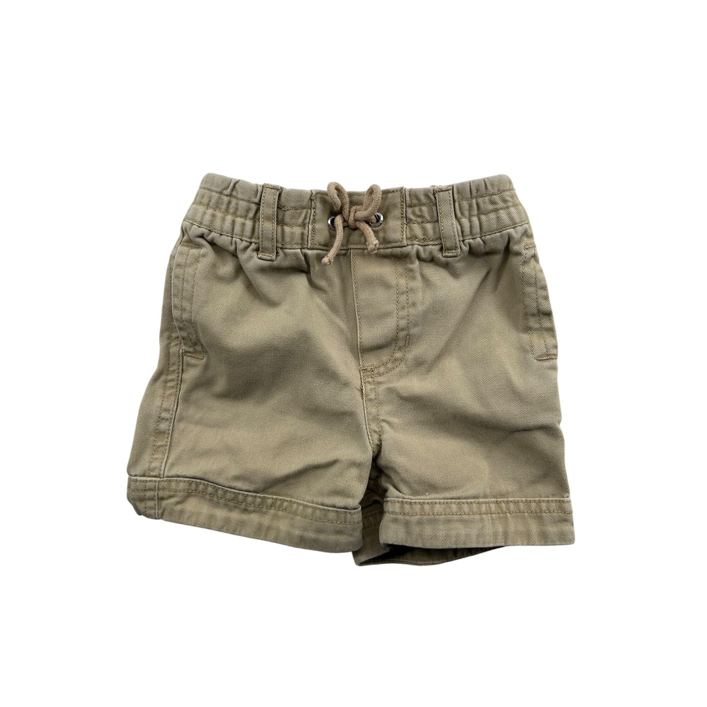 Ralph Lauren Baby Khaki Elastic Waist Shorts With Drawstring #6476