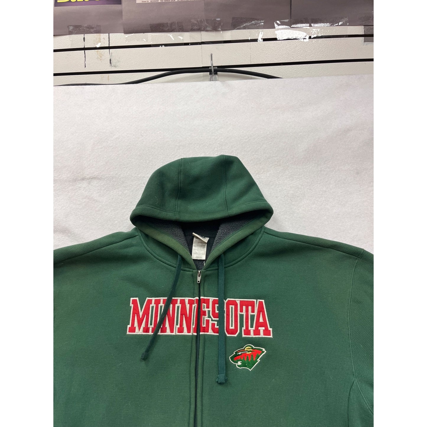 Minnesota Wild NHL Full-Zip Hoodie Green Mens 2X #8965
