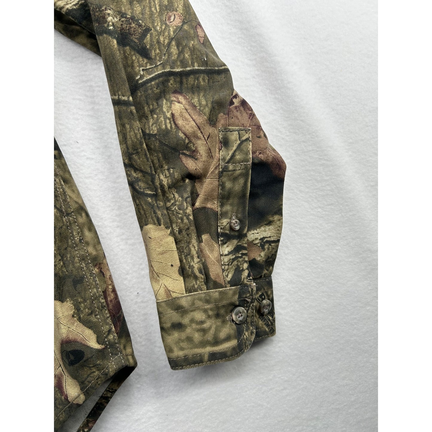 Russell Outdoors Mens Camouflage Button-Up Shirt Long Sleeve Cotton Blend Hunting & Outdoor Apparel #6485
