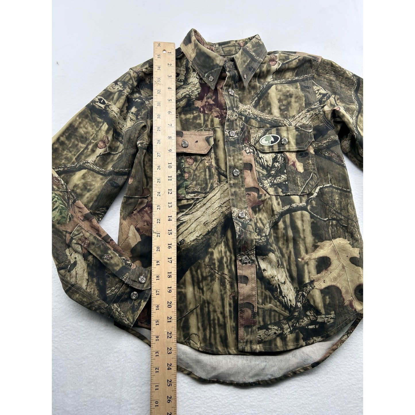 Russell Outdoors Mens Camouflage Button-Up Shirt Long Sleeve Cotton Blend Hunting & Outdoor Apparel #6485