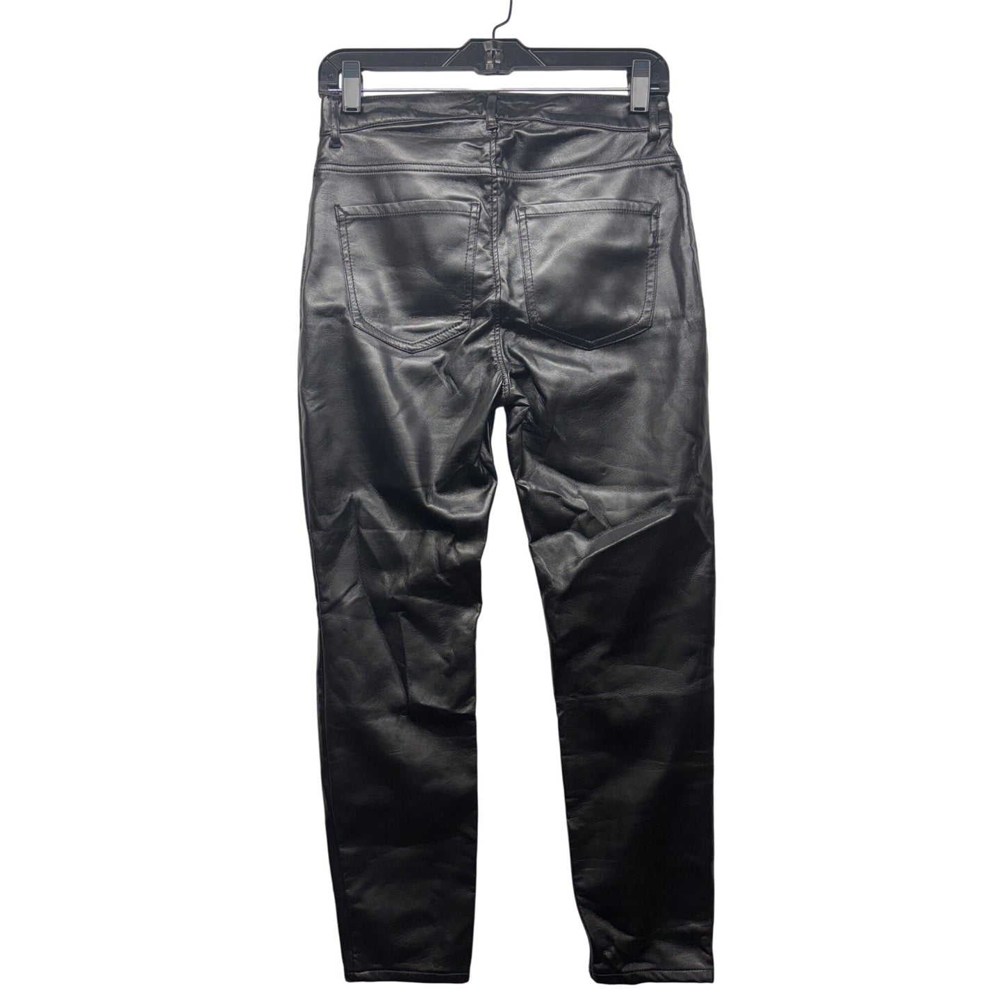 Express Womens Ankle Legging High Rise Pants Black 2S/2C Stretch #6415