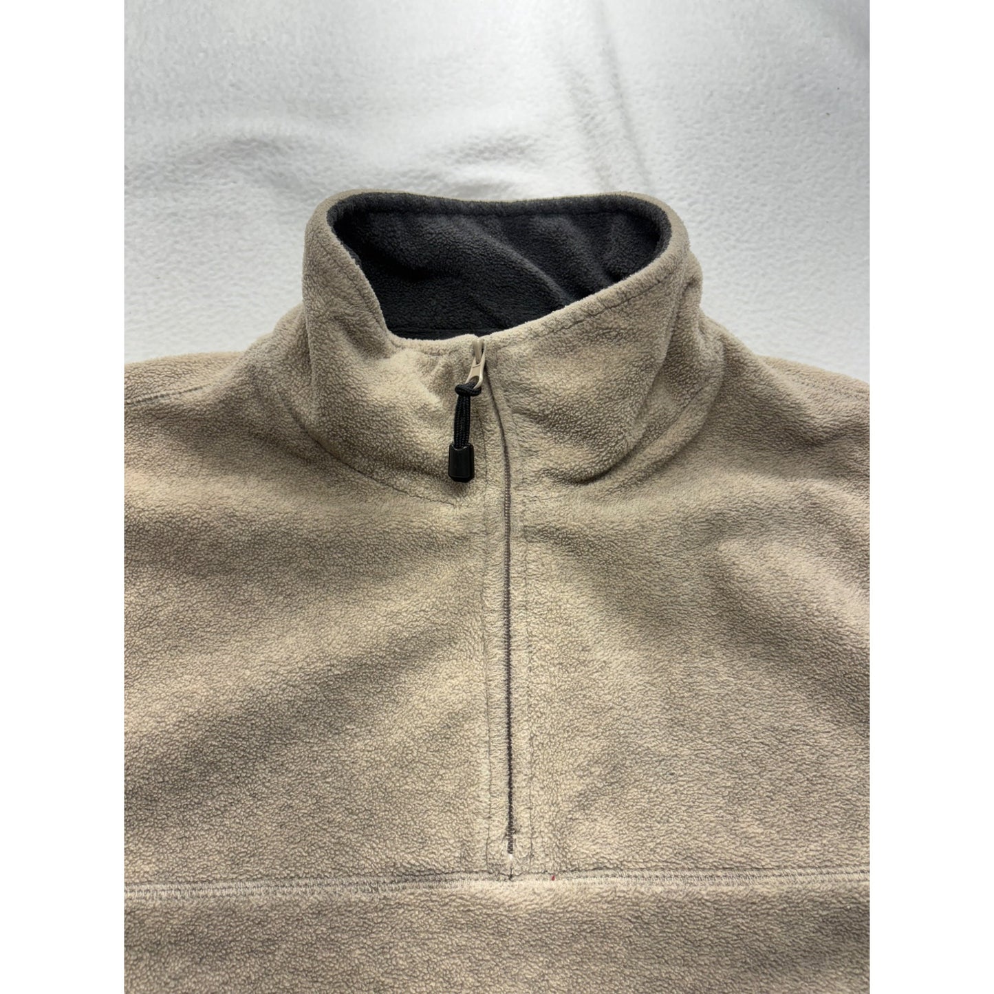 St Johns Bay Mens XL Tan Fleece Pullover #7624