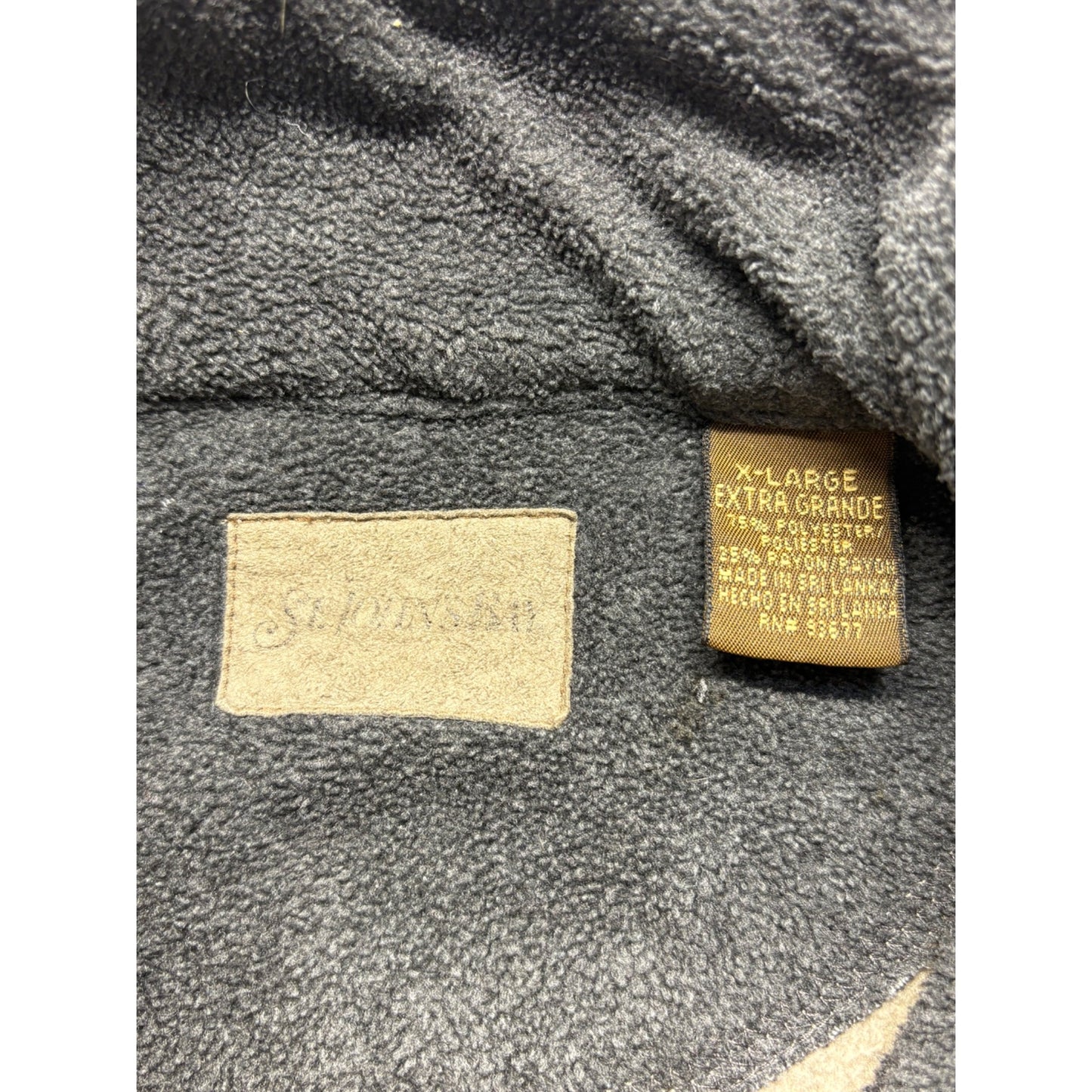St Johns Bay Mens XL Tan Fleece Pullover #7624