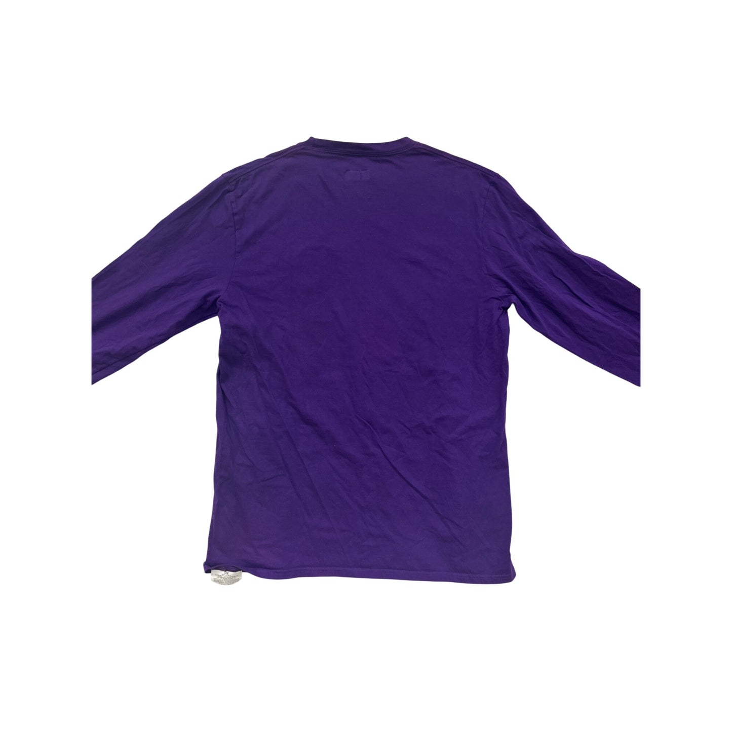 NFL Team Apparel Minnesota Vikings Purple Long Sleeve Mens T-Shirt Size L Cotton #6835