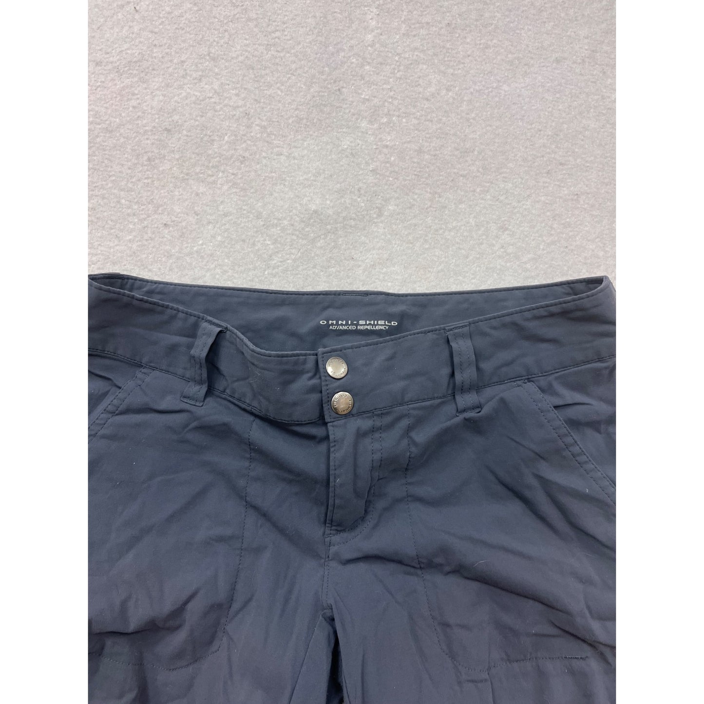 Columbia Omni-Shield Advanced Repellency Capri Size 6 Navy Blue #8377