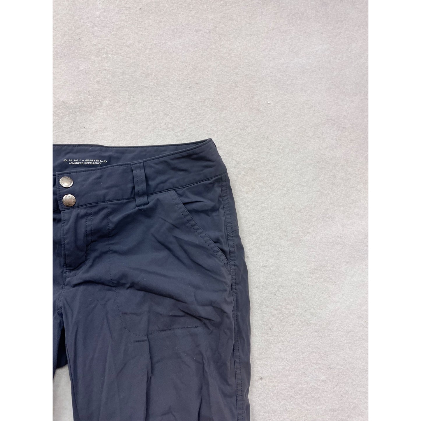 Columbia Omni-Shield Advanced Repellency Capri Size 6 Navy Blue #8377