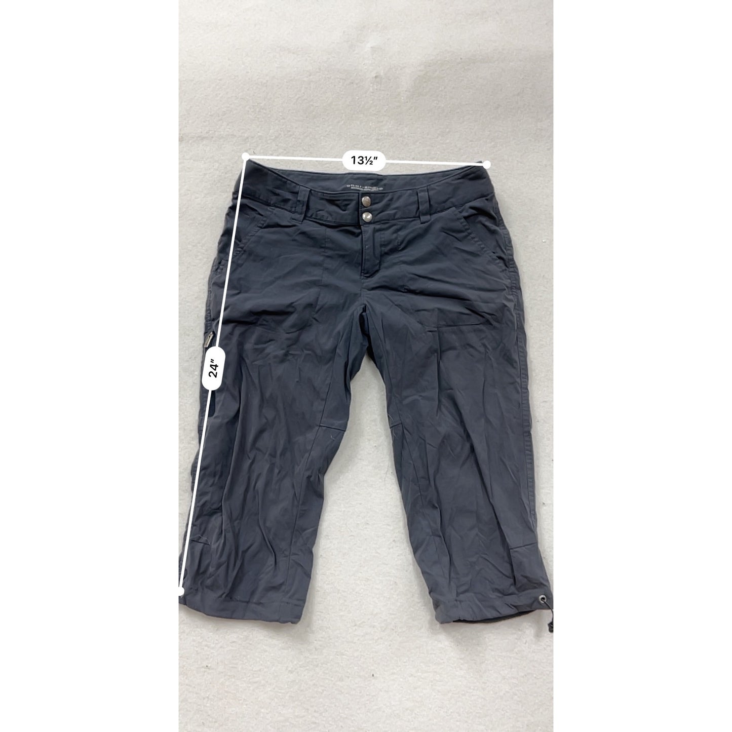 Columbia Omni-Shield Advanced Repellency Capri Size 6 Navy Blue #8377