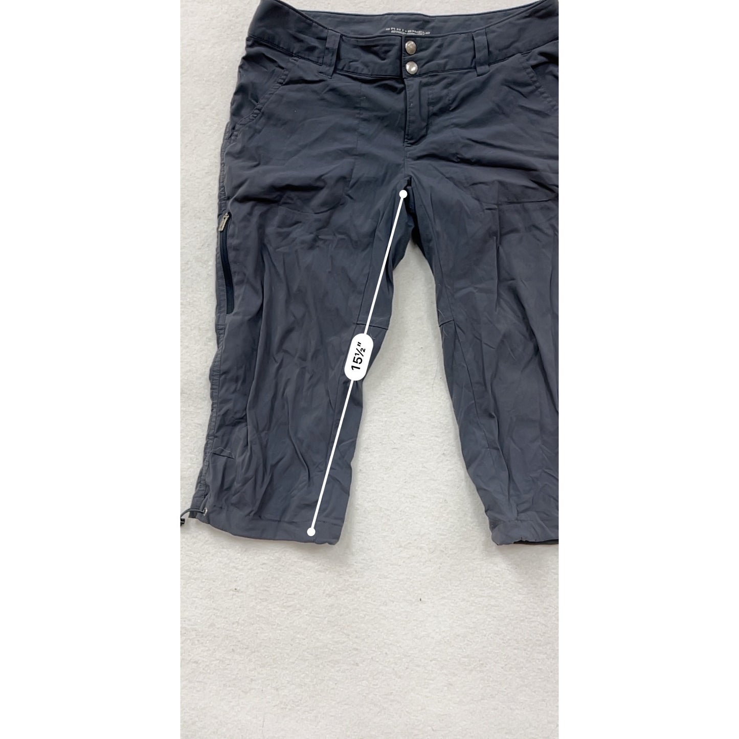 Columbia Omni-Shield Advanced Repellency Capri Size 6 Navy Blue #8377