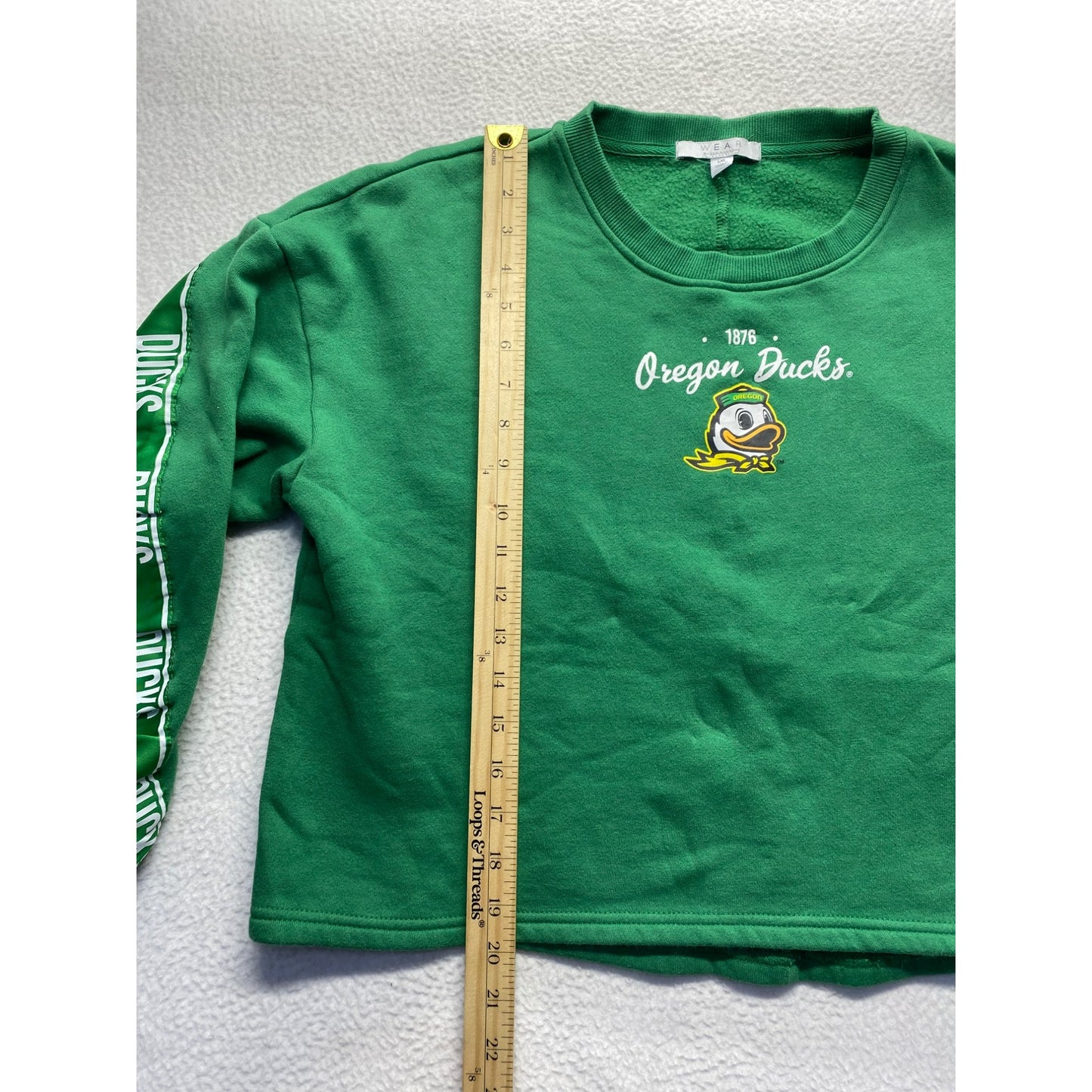 Women’s Oregon ducks cropped Longsleeve #5572